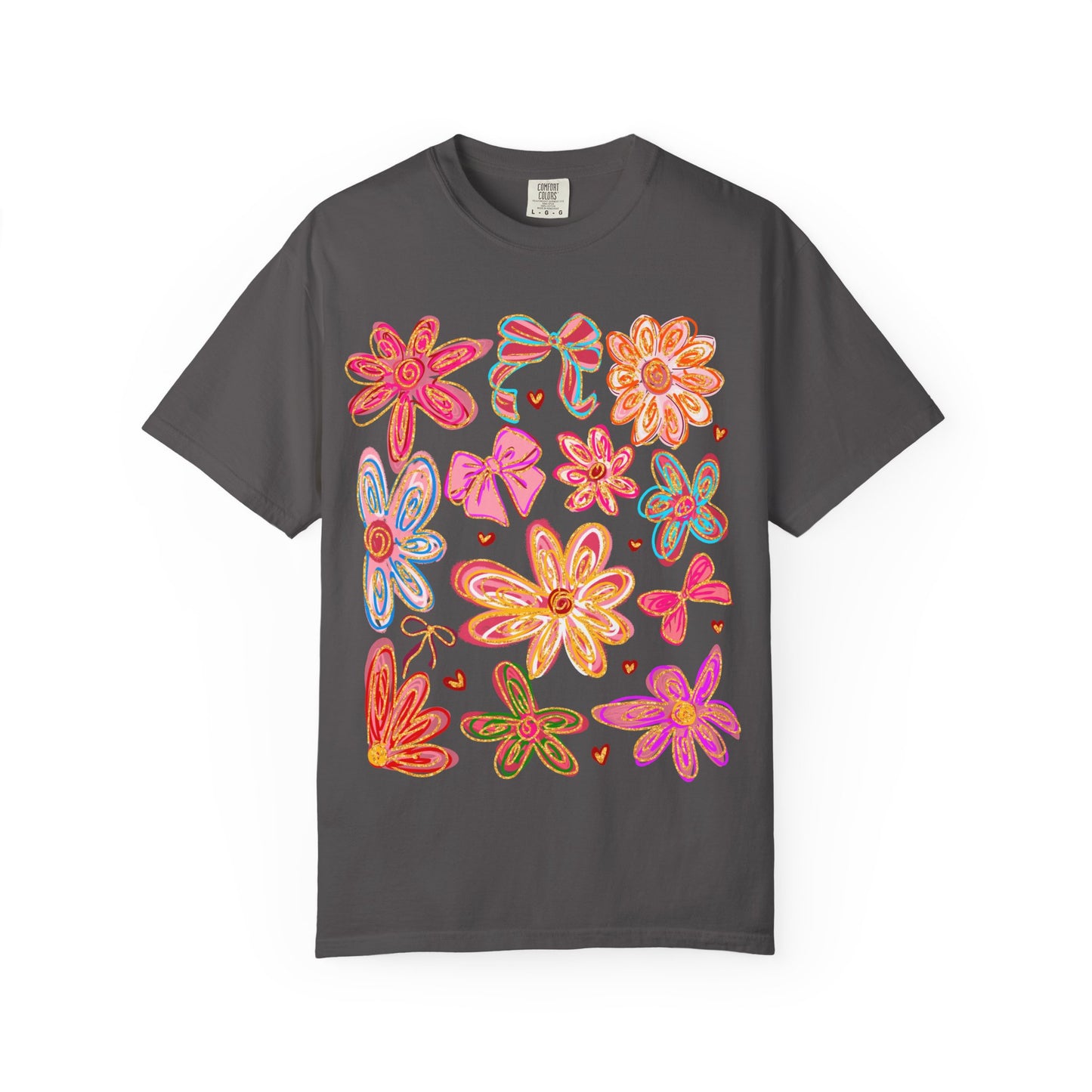 Colorful Floral Unisex T-shirt, Vibrant Summer Tee, Gift for Her, Boho Vibe Apparel, Eco-friendly Clothing