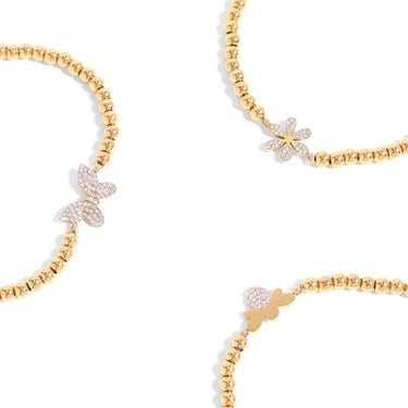 Boho Glam Gold Beaded Bracelet Collection