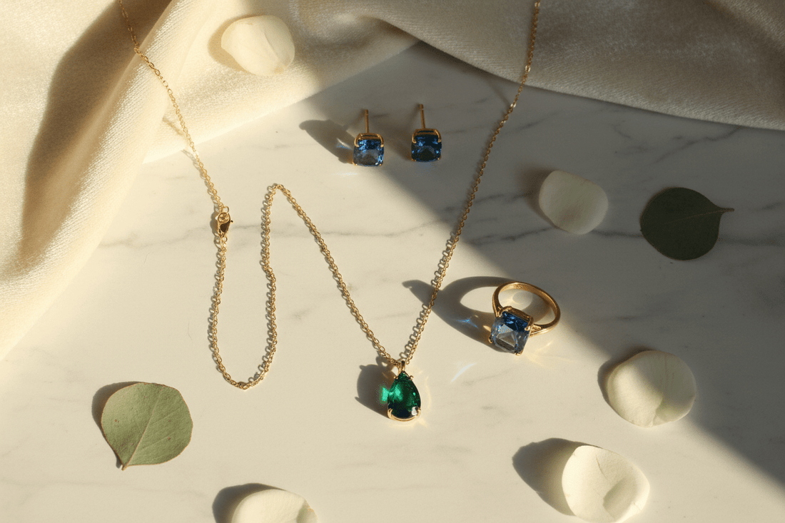 emerald and sapphire jewelry