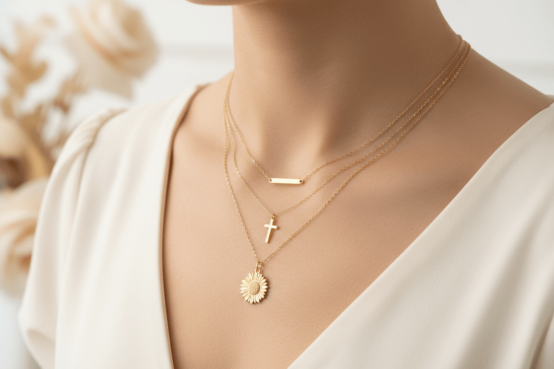 layered necklaces