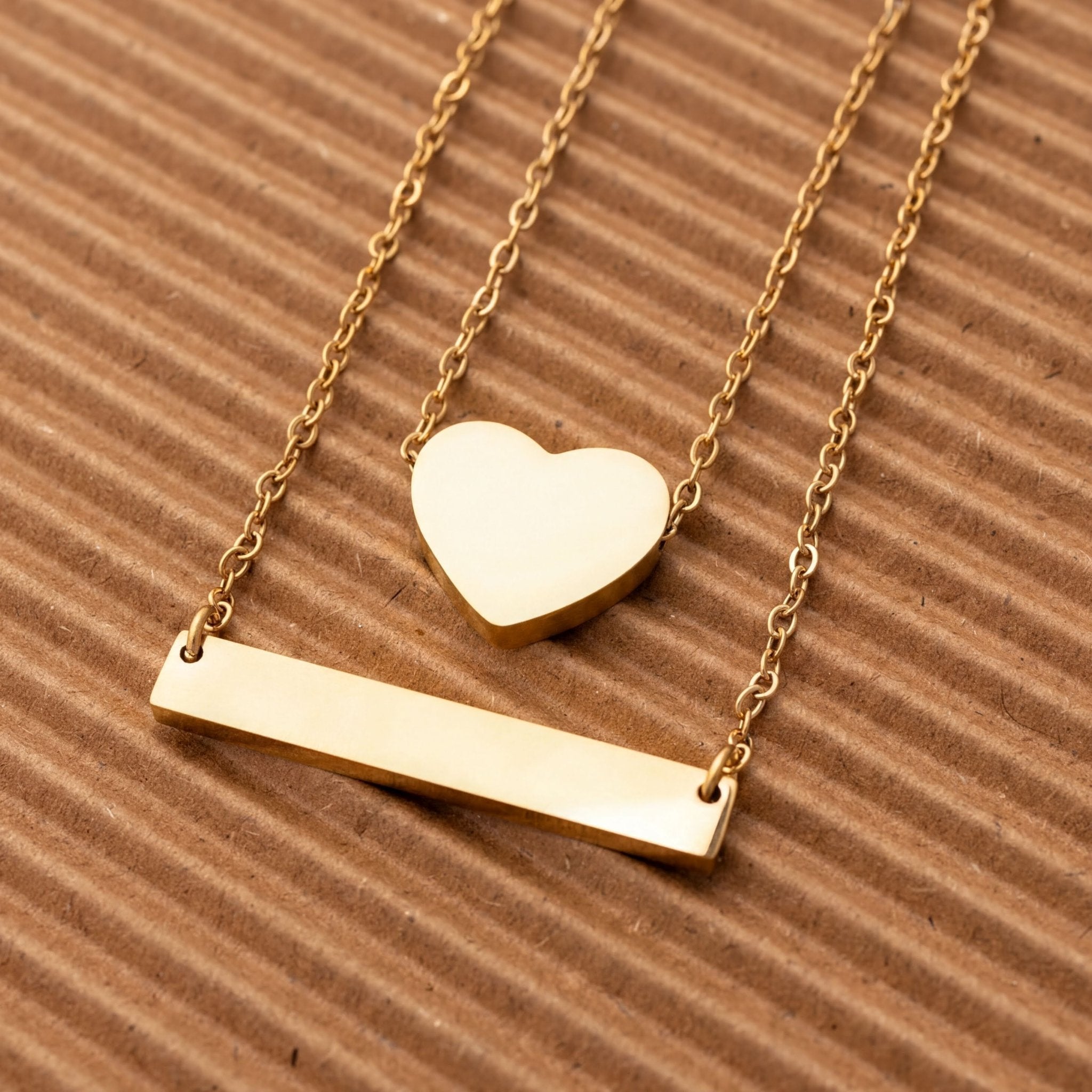14K Gold Filled Necklace – Minimalist Gold Bar Pendant with Adjustable Chain - Necklaces | Sunflower Soul Boutique