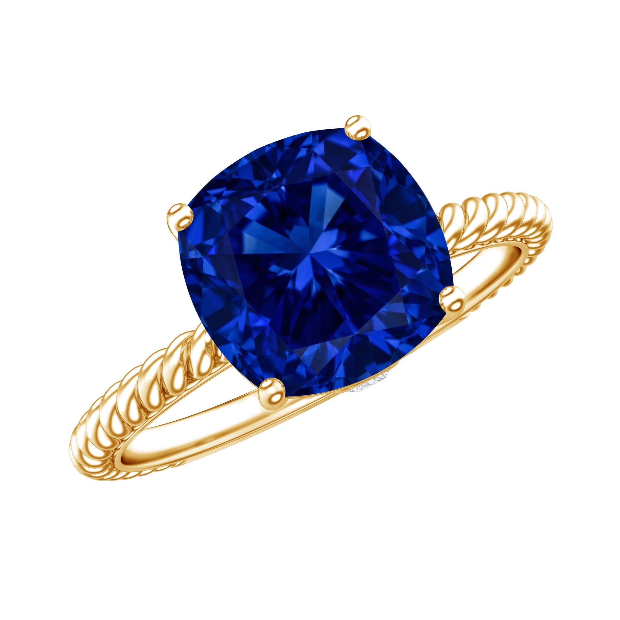 Blue sapphire ring featuring a deep blue gemstone in an elegant setting, designed for timeless everyday wear and special occasions.