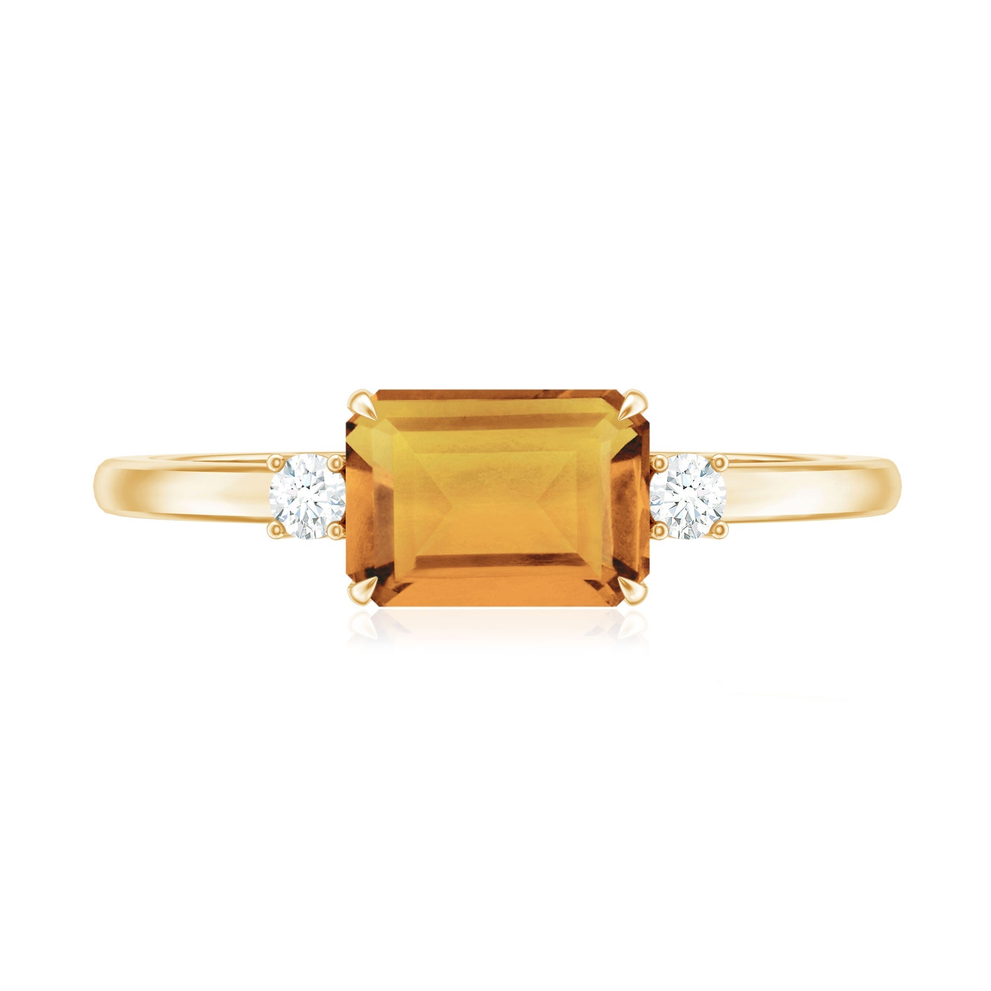 Citrine ring with a warm golden-yellow gemstone in an elegant setting, perfect for everyday wear or special occasions.