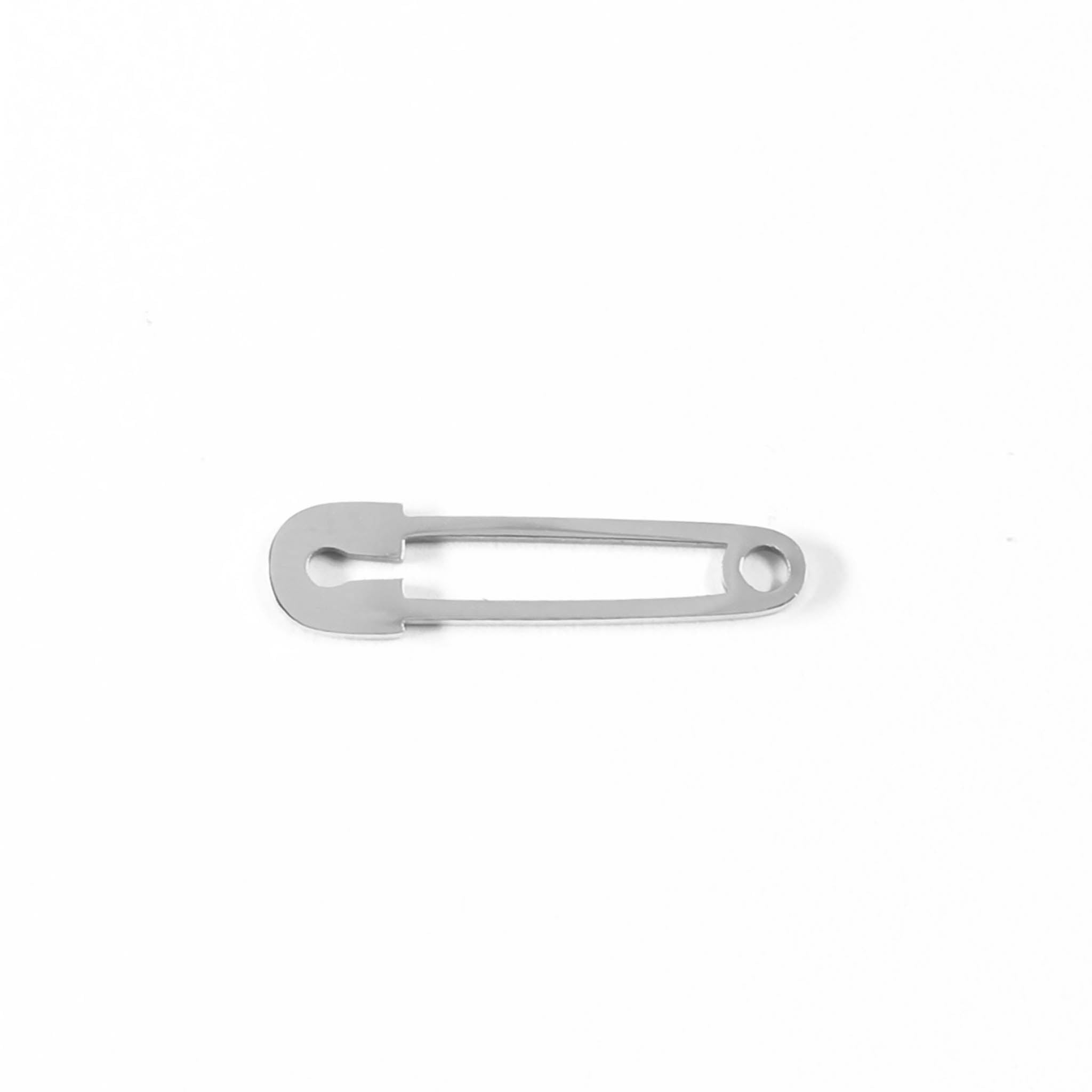 18K Gold Safety Pin Charm – Modern PVD Coated Stainless Steel Pendant