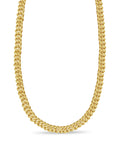 Mariner Solid White/Yellow/Rose Gold Handmade Necklace , 9mm, 16-30 Inch