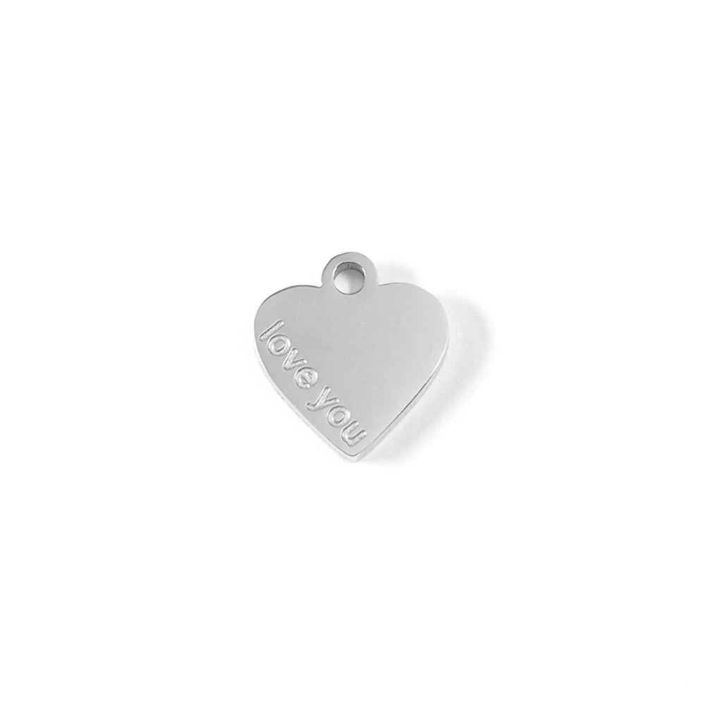 18K Gold Heart Charm – Dainty Love Pendant | Non Tarnish Stainless Steel Jewelry