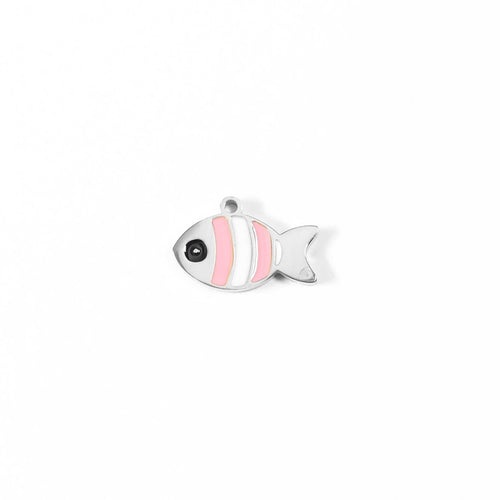 18K Gold Fish Charm – Hypoallergenic Pendant | Stainless Steel Nautical Jewelry