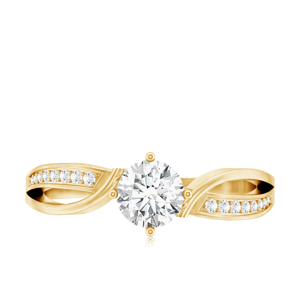0.4 Carat Certified Lab Grown Diamond Infinity Engagement Ring