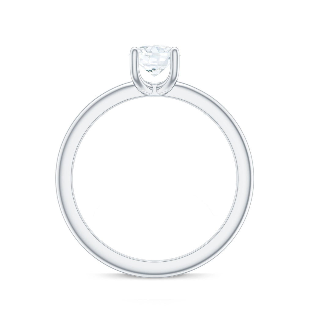 0.9 Carat Certified Lab Grown Diamond Round Cut Engagement Ring