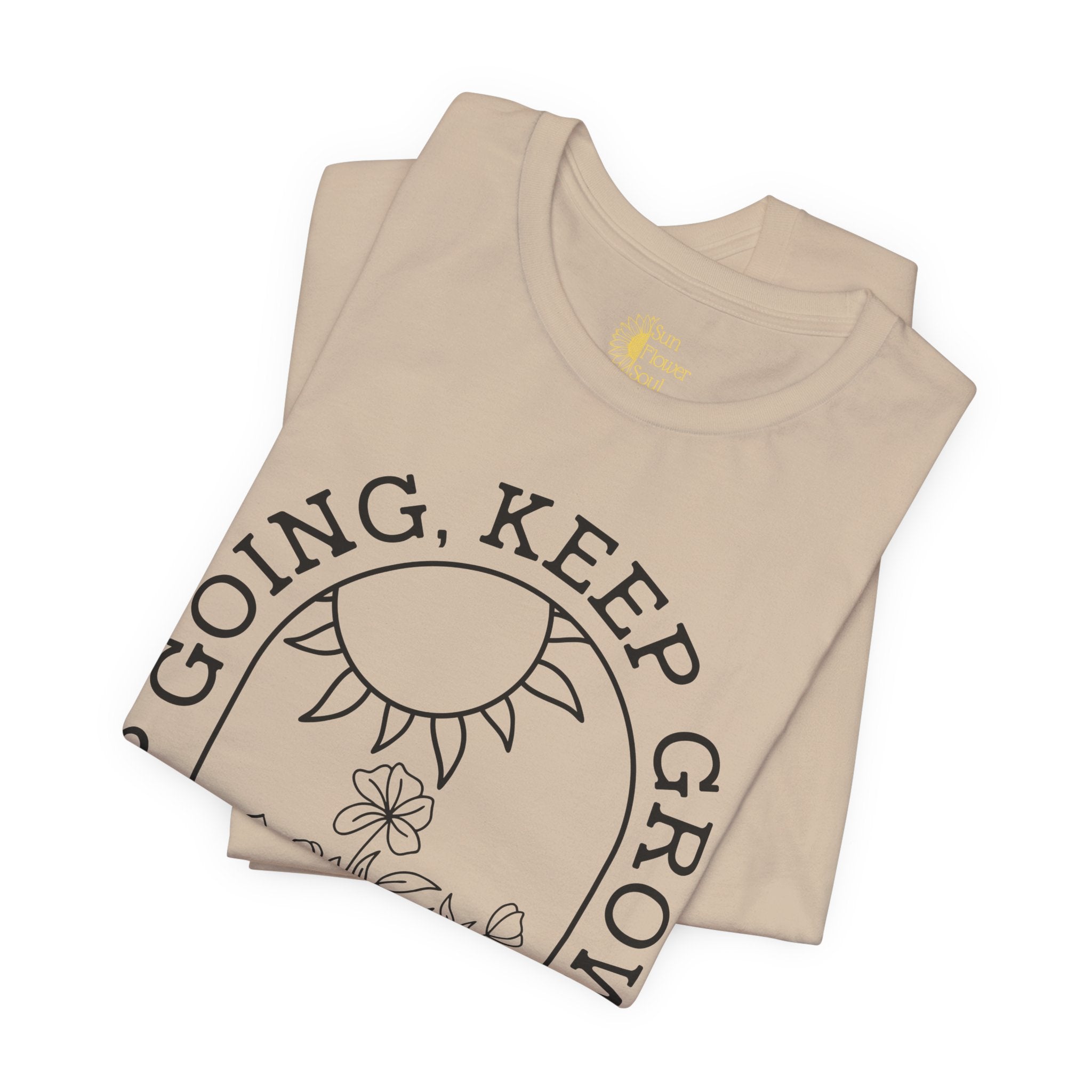 Positive Graphic Tee – Inspirational Floral Design Shirt With Uplifting Message