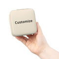 Jewelry Travel Case – Compact PU Leather Jewelry Box with Ring Roll Organizer