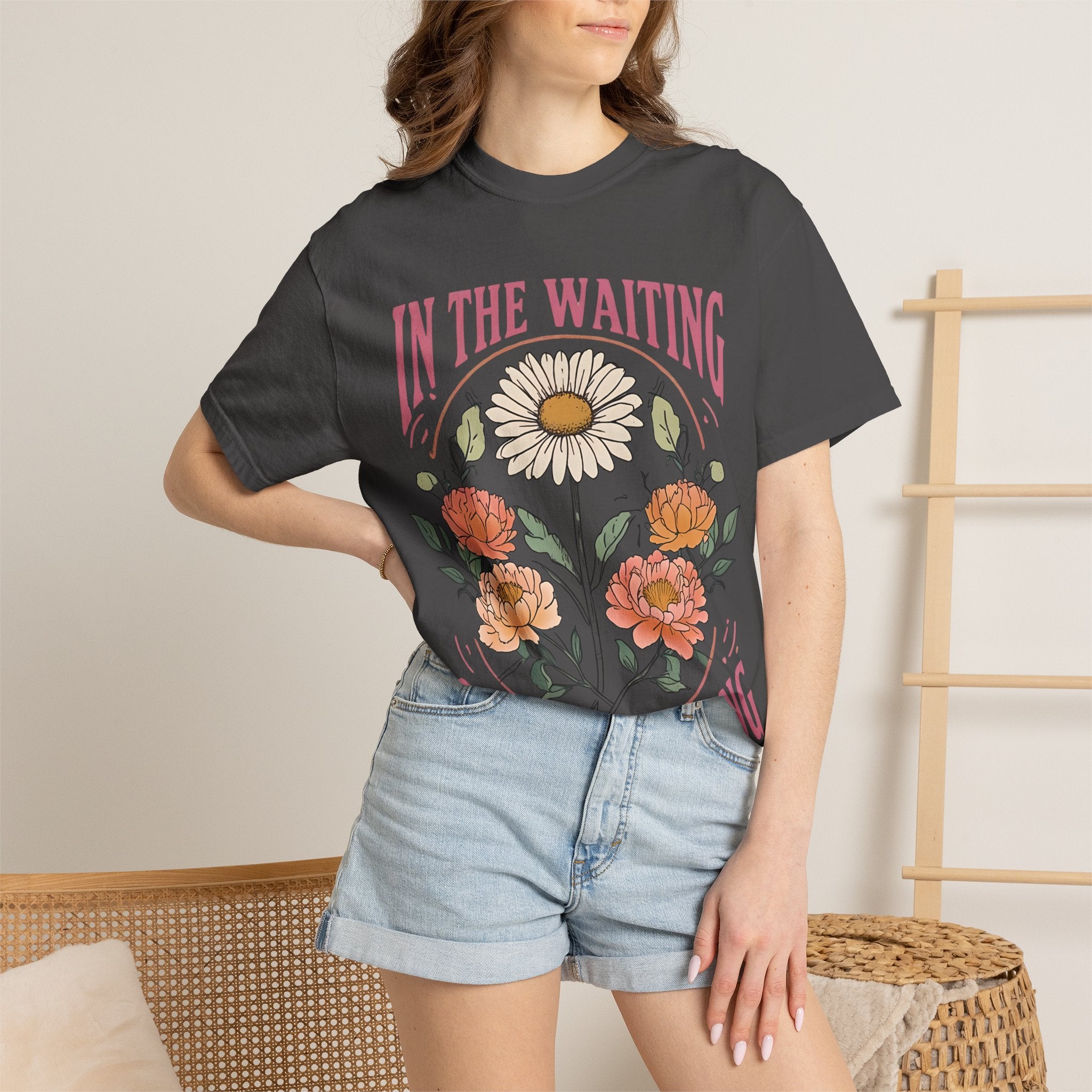 Inspirational T-Shirt | Floral Graphic Tee - Faith Based Shirt for Everyday Wear