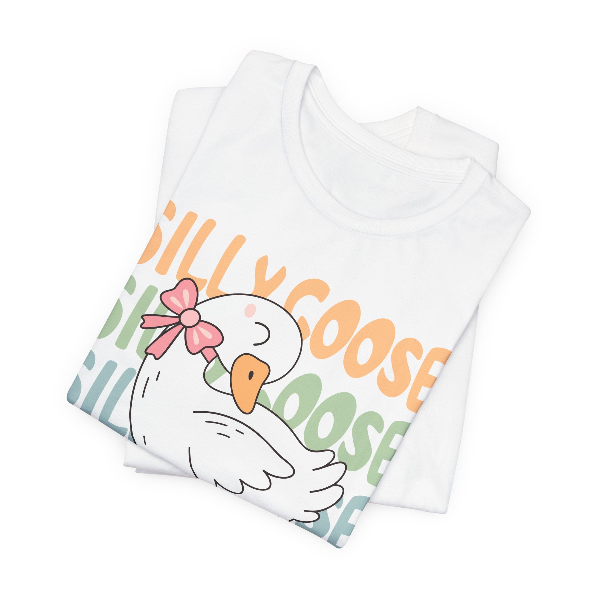 Cute Cartoon Goose Shirt – Pastel Graphic Tee | Soft Cotton T-Shirt For Women