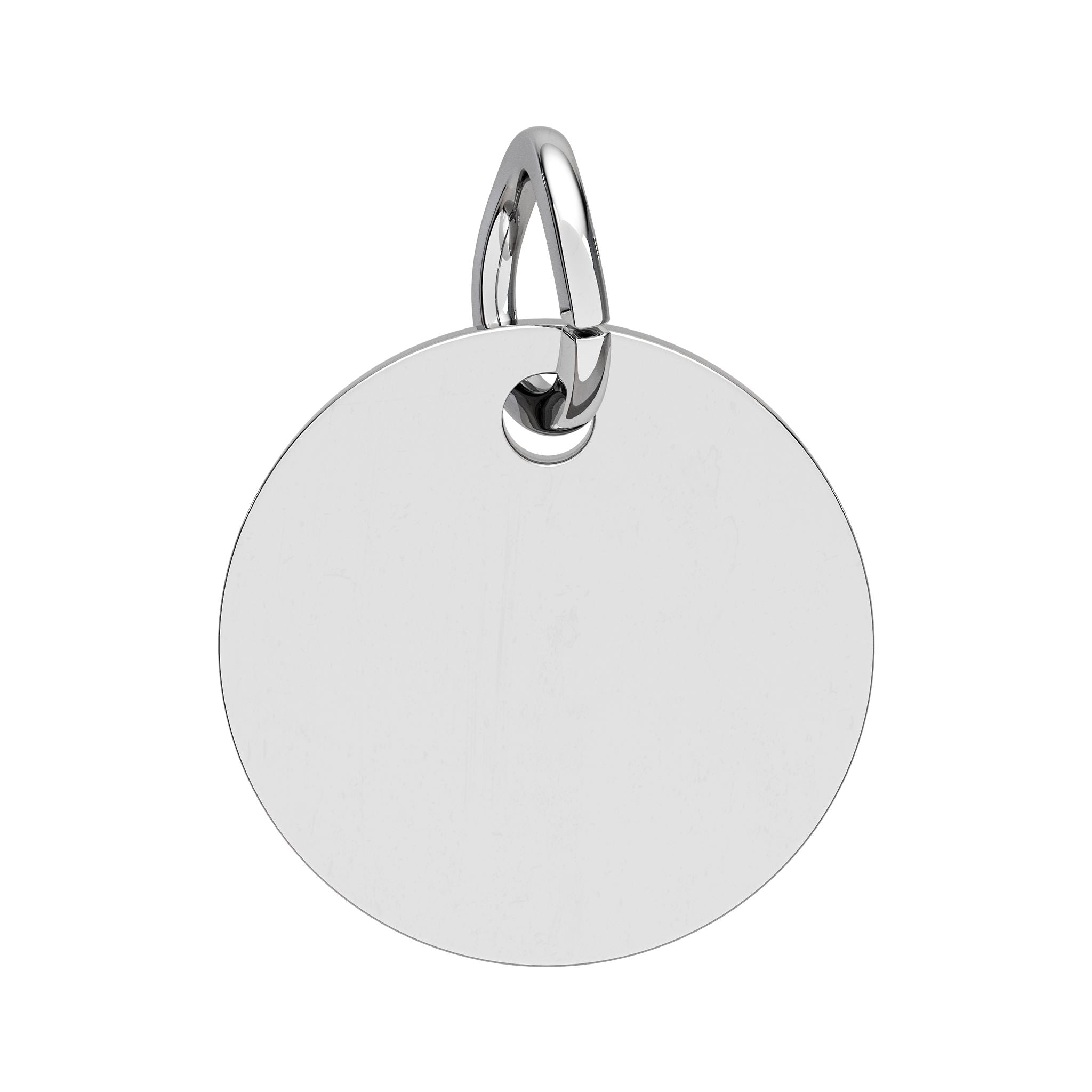 Personalized Birthstone Charm - Engraved Disc Pendant | Custom Name Jewelry, Stainless Steel