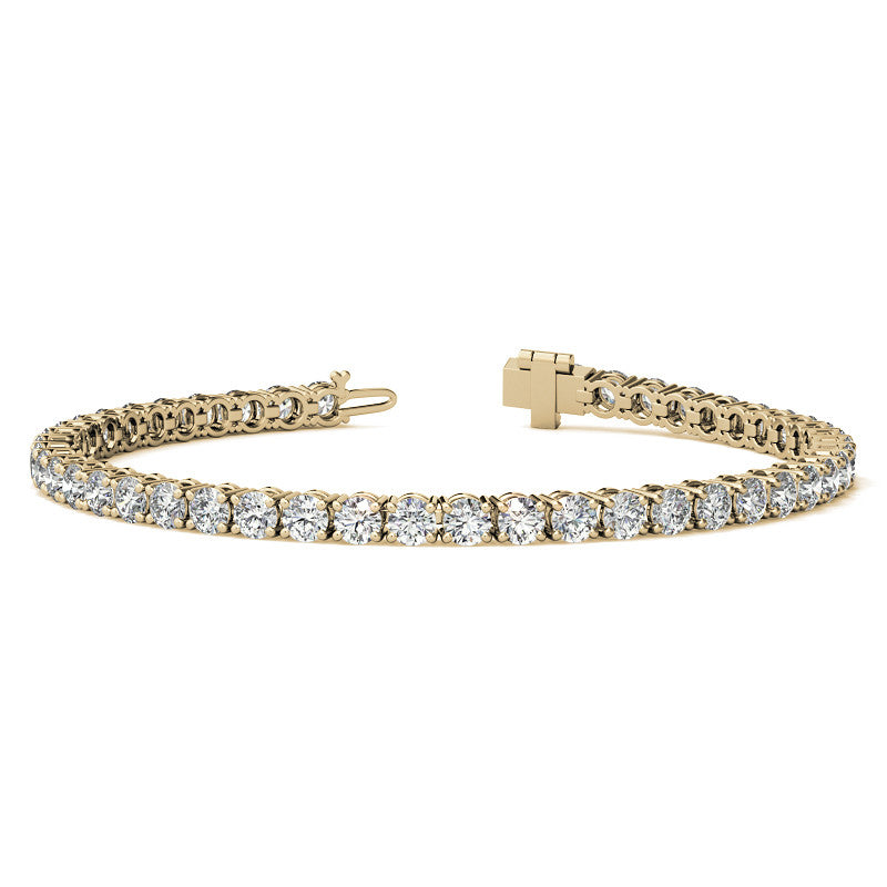 Lab Grown Diamond Bracelet – 6.5 CTW Tennis Bracelet | 14K Gold, AGI Certified
