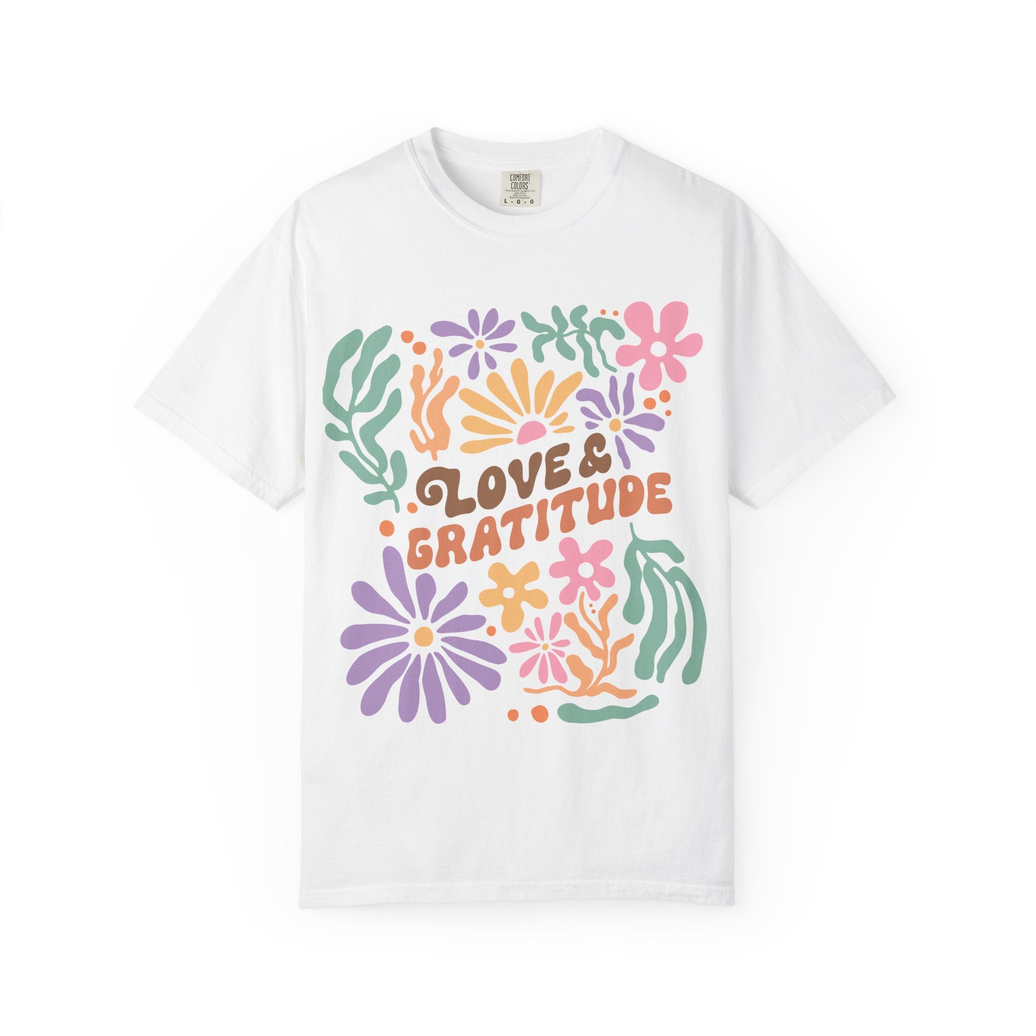 Floral Gratitude T-Shirt – Unisex Cotton Tee | Comfortable Casual Wear Top