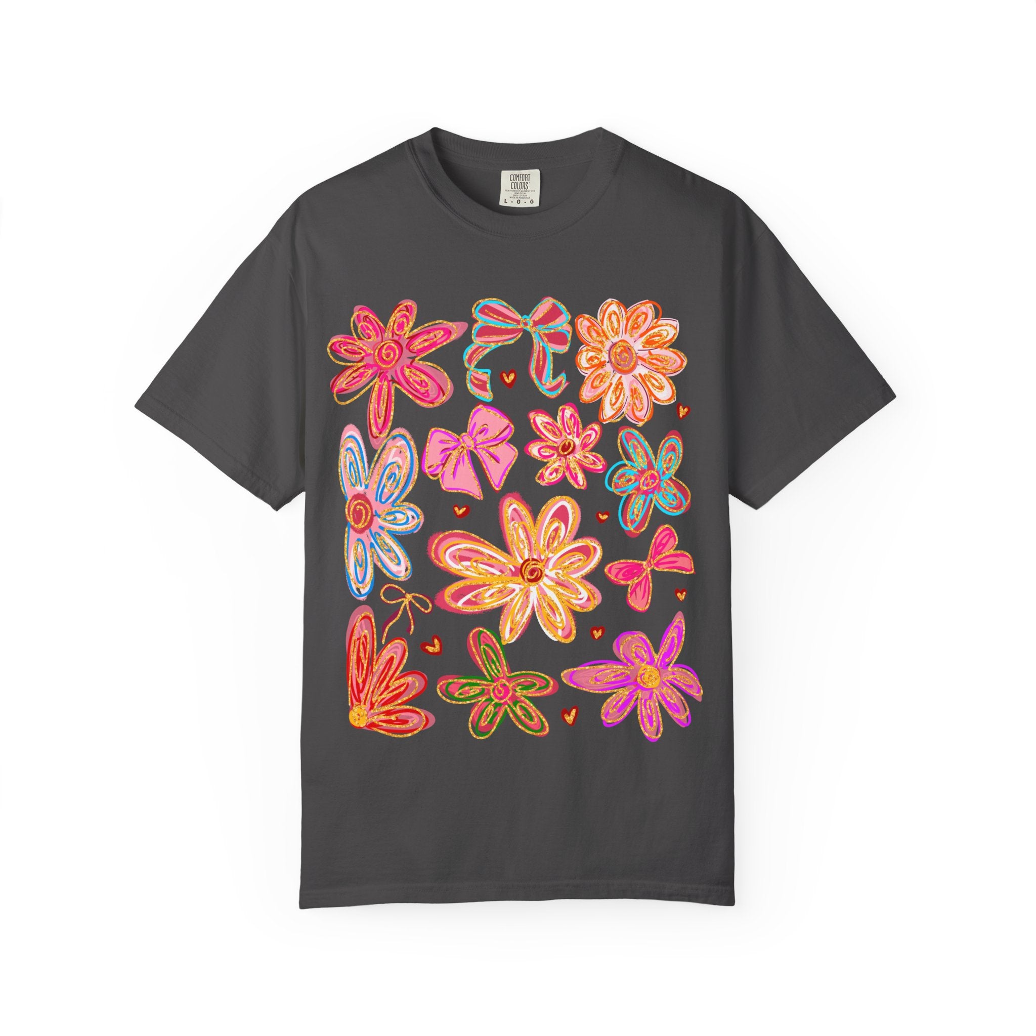Floral Unisex T-Shirt – Vibrant Floral Shirt | Boho Vibe Apparel | Soft Cotton Tee