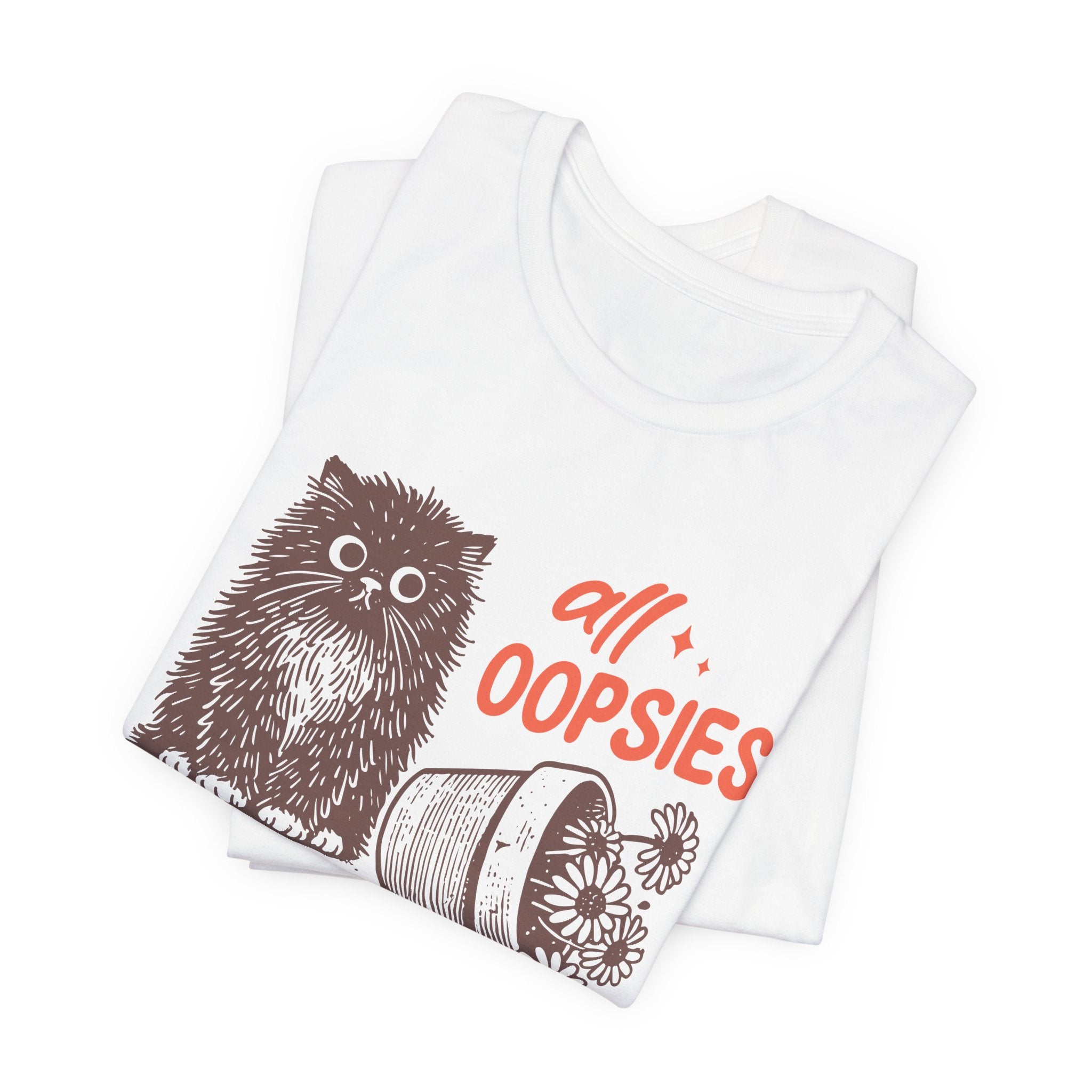 Cute Cat T-Shirt – Playful Graphic Tee With Whimsical Design & Soft Breathable Fabric