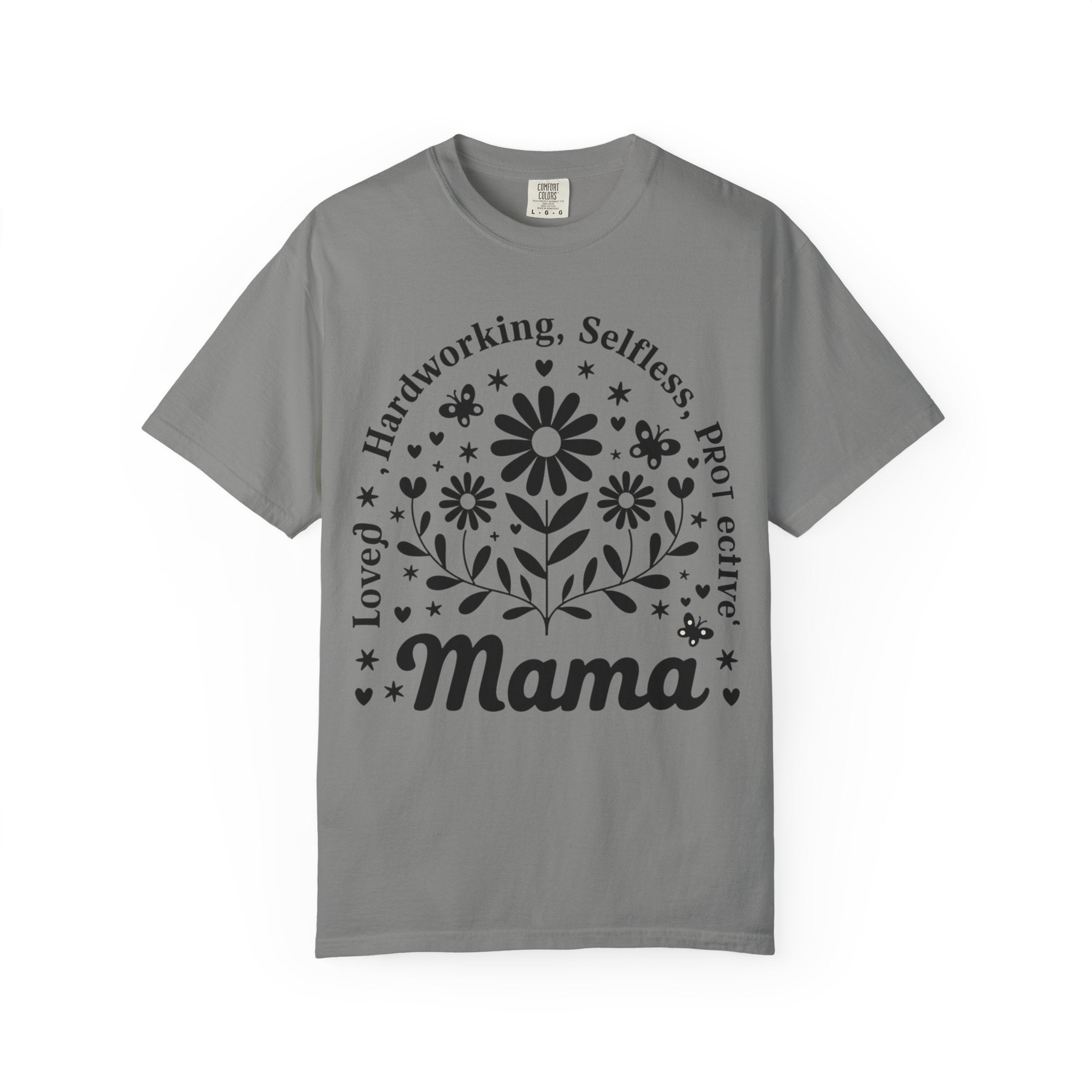 Mama Traits Floral Tee – Soft Cotton Unisex Casual Shirt | Gift for Mom