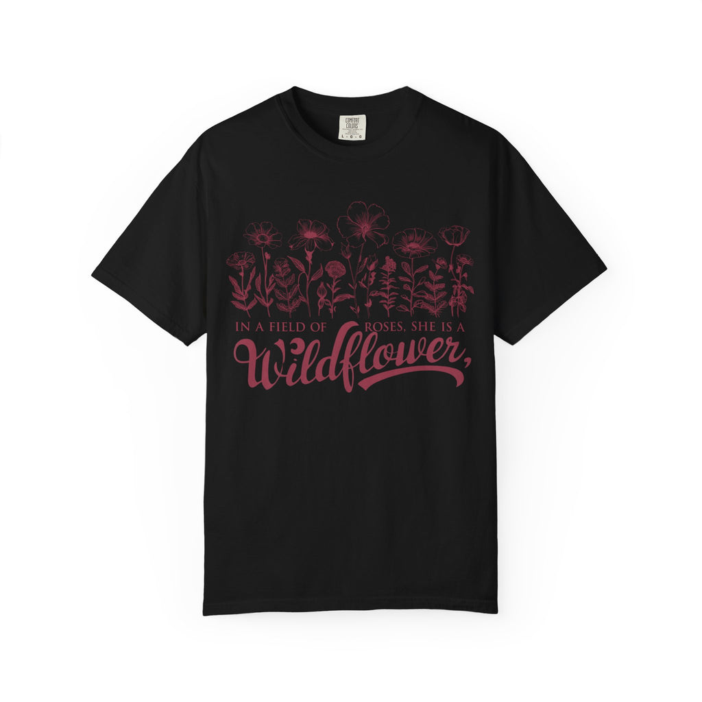 Wildflower Graphic Tee – Soft Cotton Botanical T-Shirt | Comfortable Casual Wear