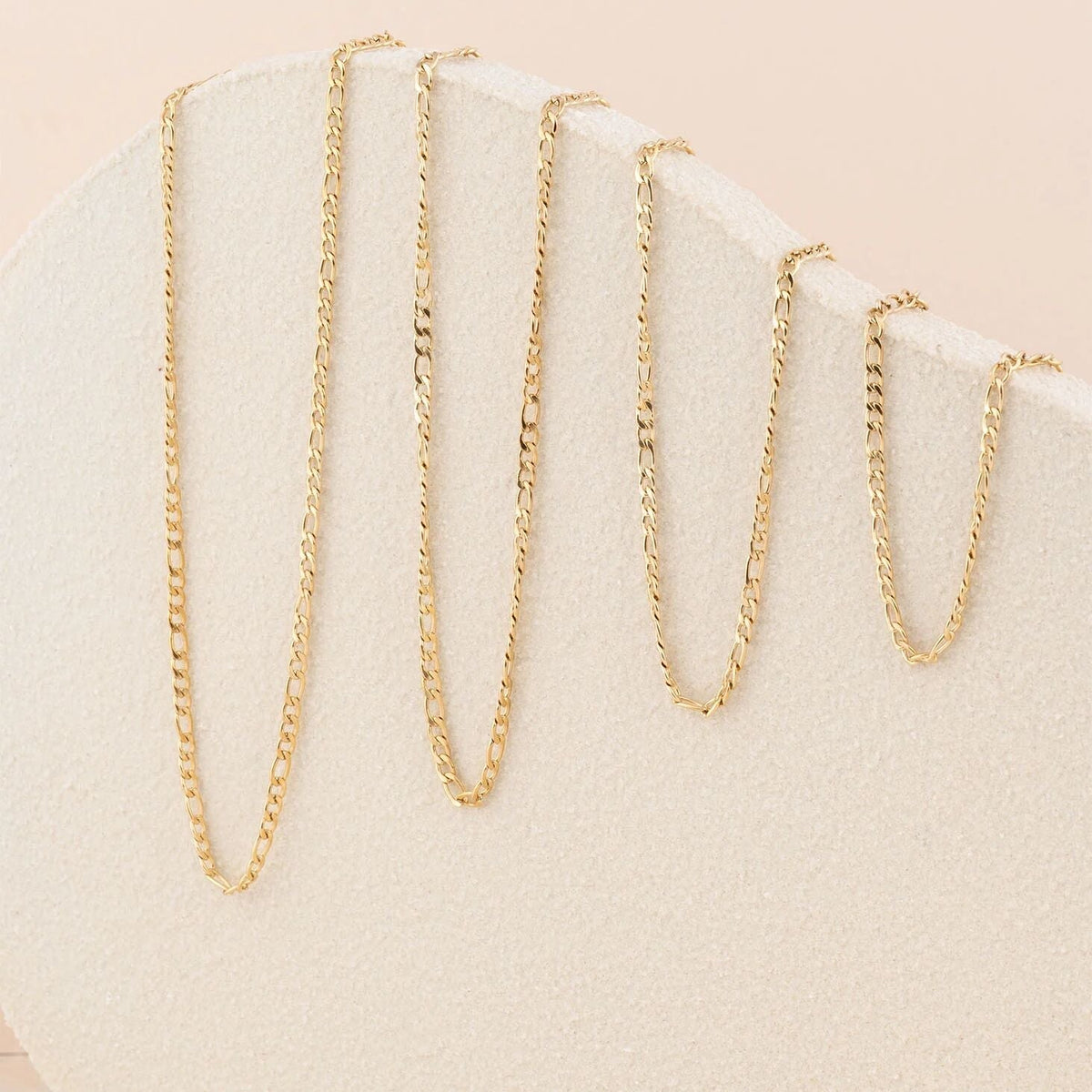 Wholesale jewelry 14K Gold Filled Plus Figaro Chain Necklace- studio