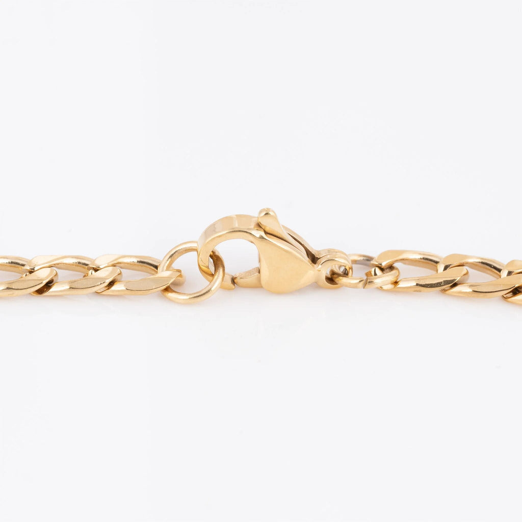 Wholesale jewelry 14K Gold Filled Plus Figaro Chain Necklace- clasp