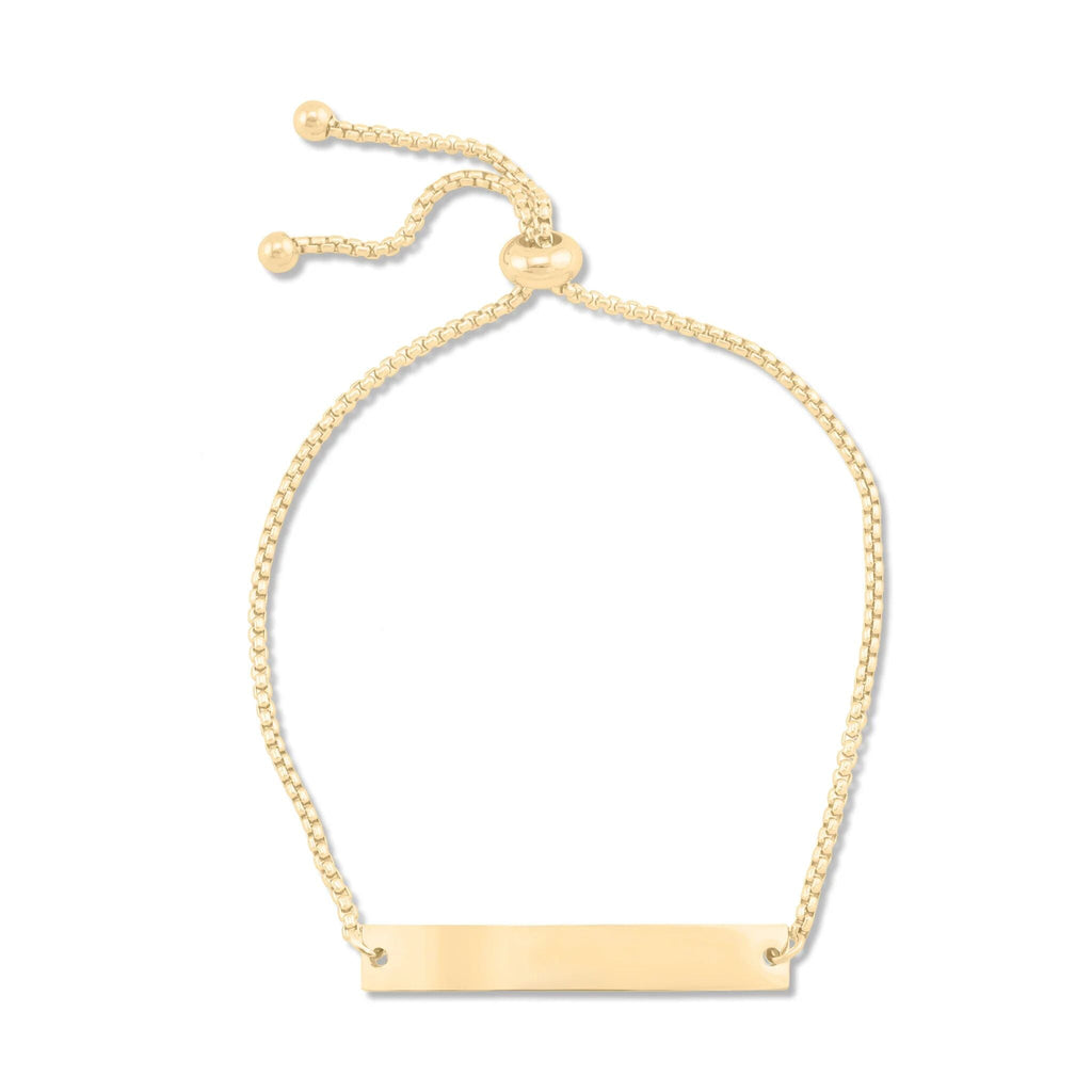 14K Gold Filled Bracelet – Adjustable Curved Bar | Tarnish Resistant Jewelry - Bracelets | Sunflower Soul Boutique