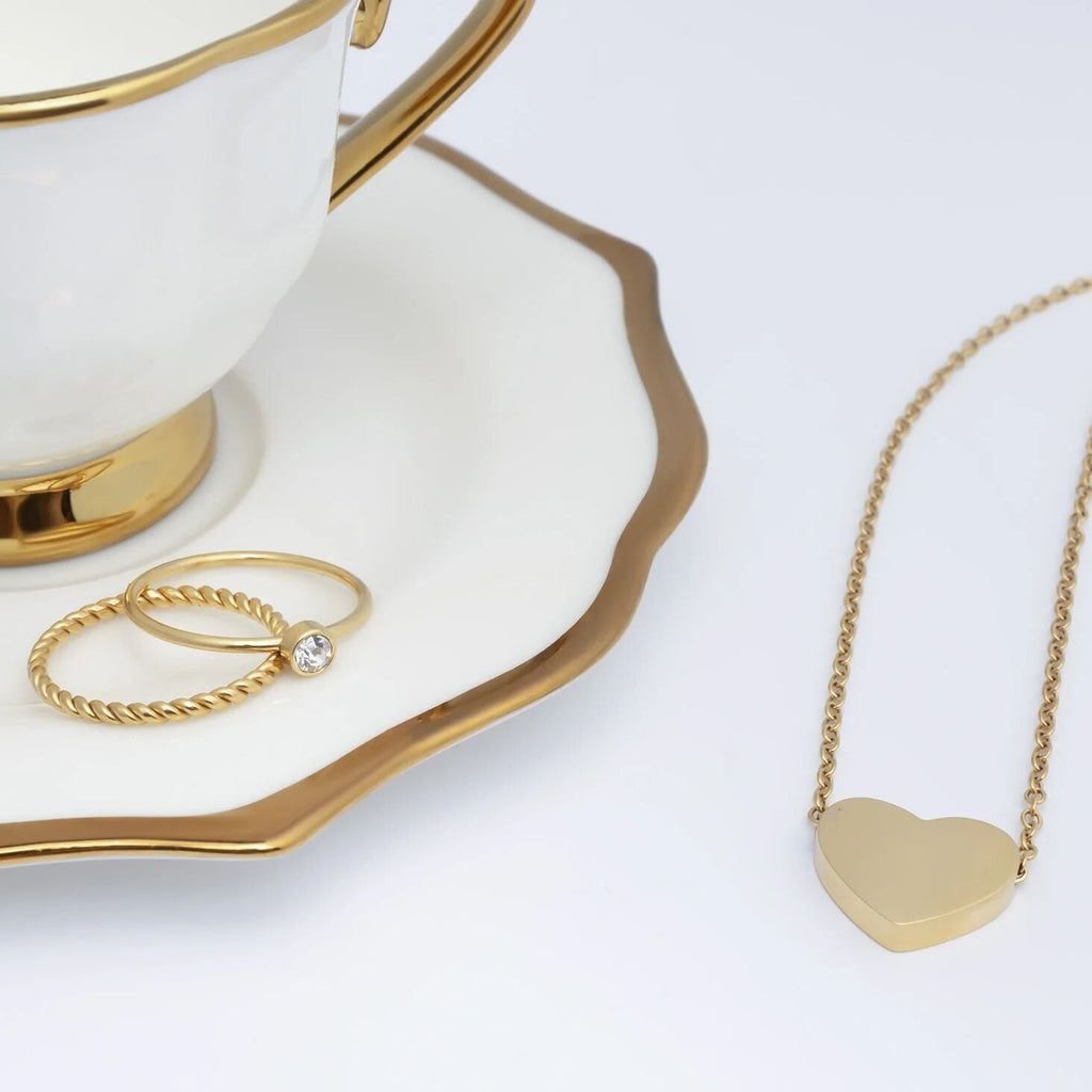 14K Gold Heart Necklace – Durable Gold Filled Jewelry with Customizable Pendant - Necklaces | Sunflower Soul Boutique