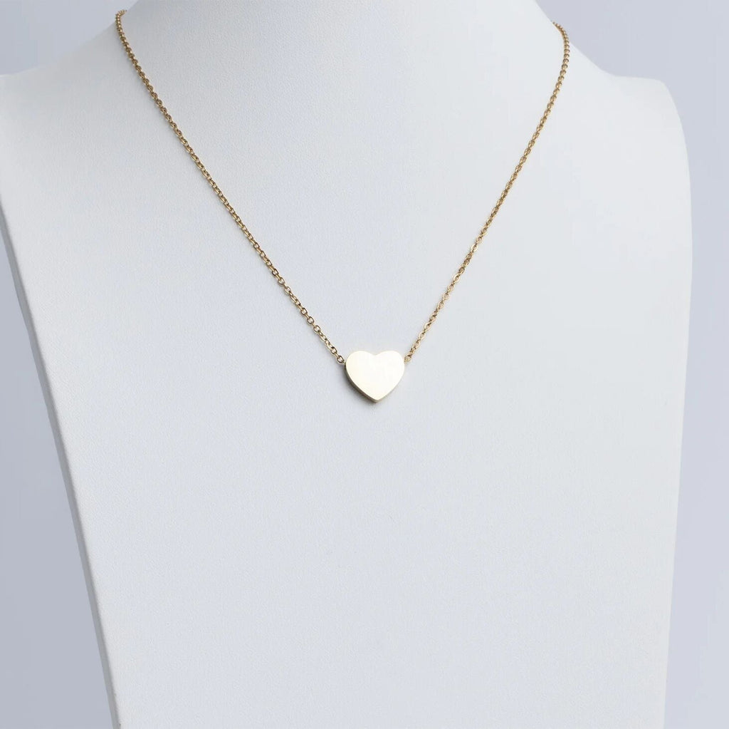 14K Gold Heart Necklace – Durable Gold Filled Jewelry with Customizable Pendant - Necklaces | Sunflower Soul Boutique