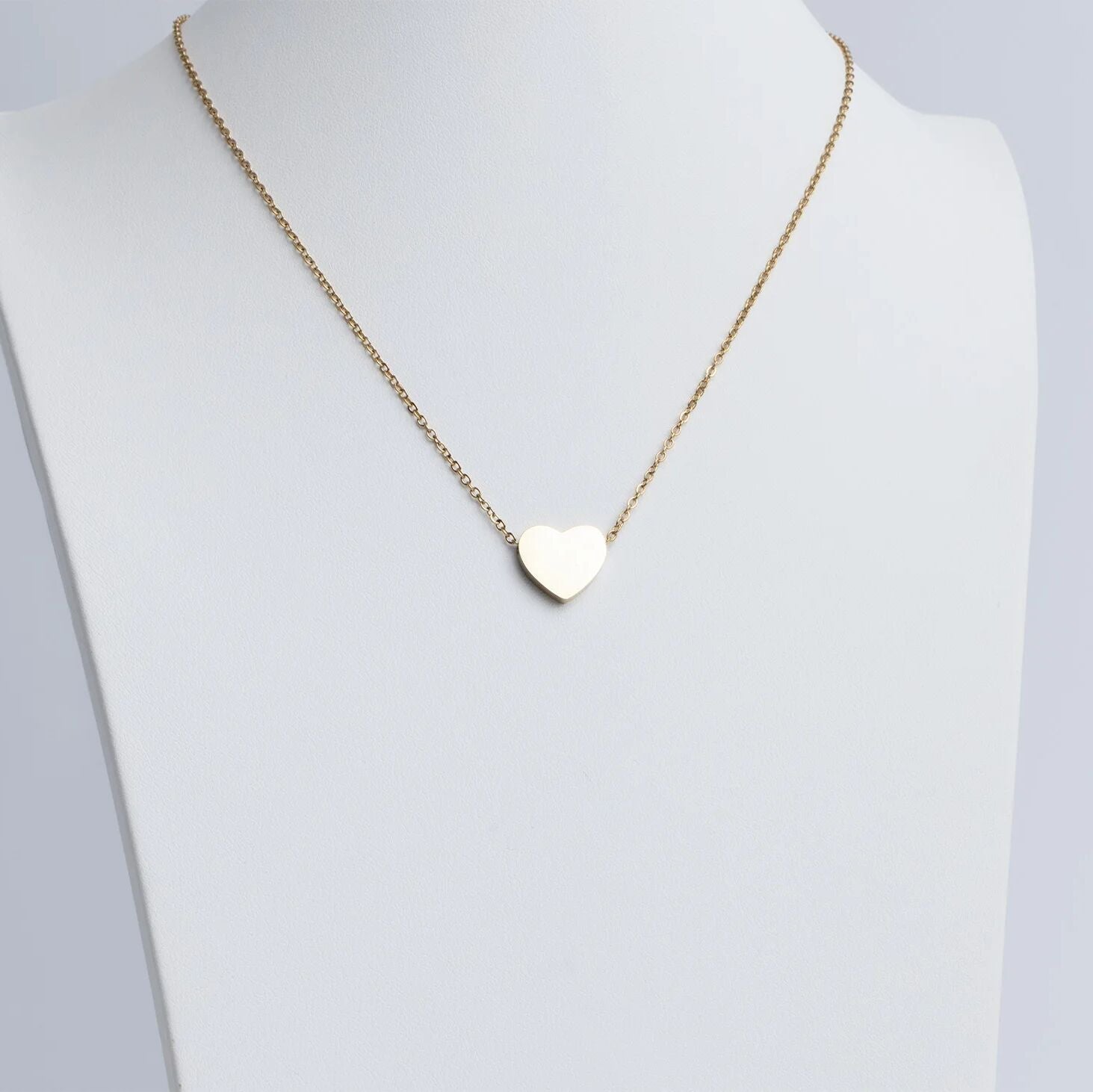14K Gold Heart Necklace – Durable Gold Filled Jewelry with Customizable Pendant - Necklaces | Sunflower Soul Boutique