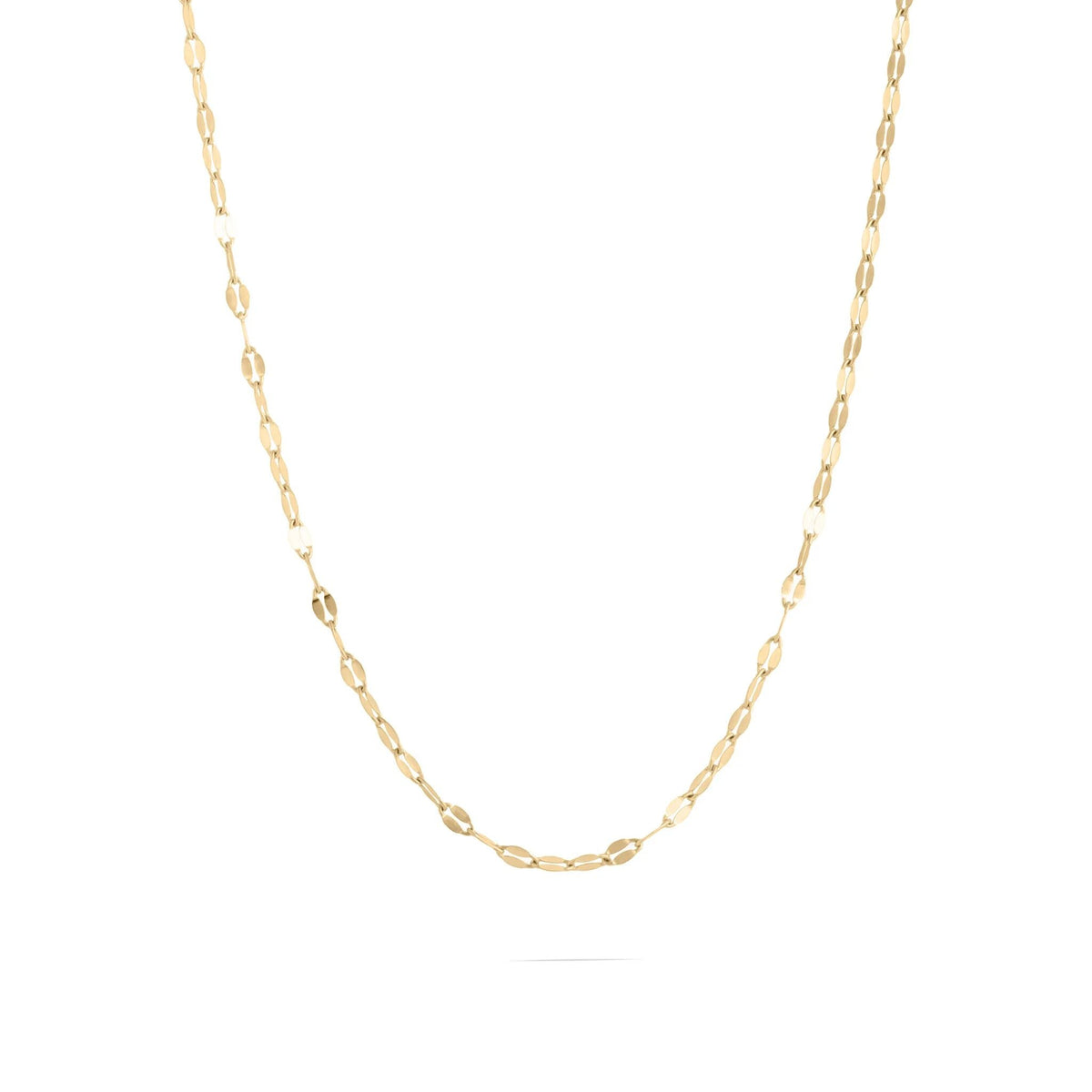 Wholesale jewelry 14K Gold Filled Plus Lip Chain Necklace- main