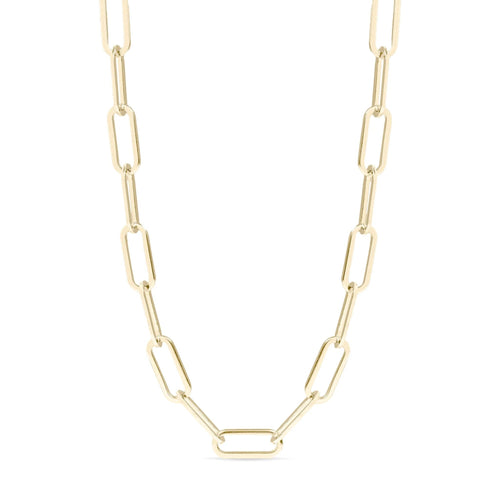 14K Gold Paperclip Necklace – Adjustable 2.5MM Gold Filled Chain Jewelry - Necklaces | Sunflower Soul Boutique