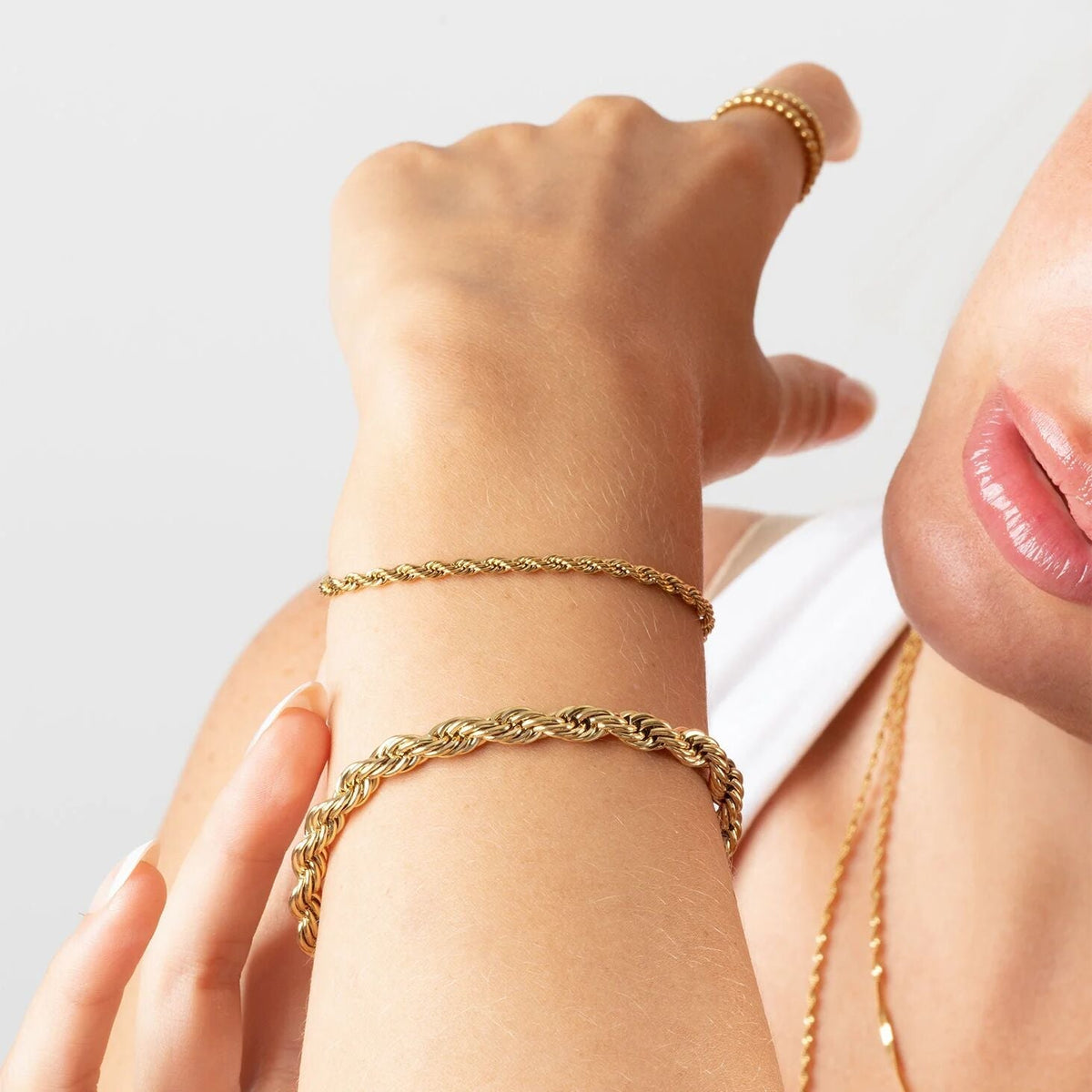 Wholesale jewelry 14K Gold Filled Plus™ Rope Chain Bracelet- Model