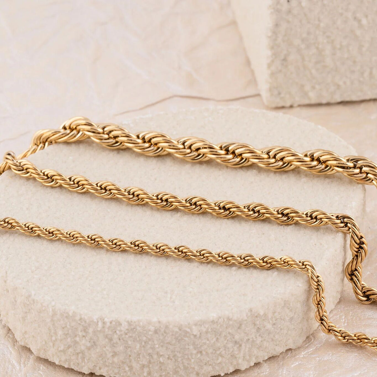 Wholesale jewelry 14K Gold Filled Plus™ Rope Chain Bracelet- Studio