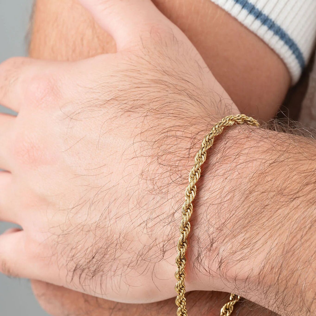 Wholesale jewelry 14K Gold Filled Plus™ Rope Chain Bracelet- Model