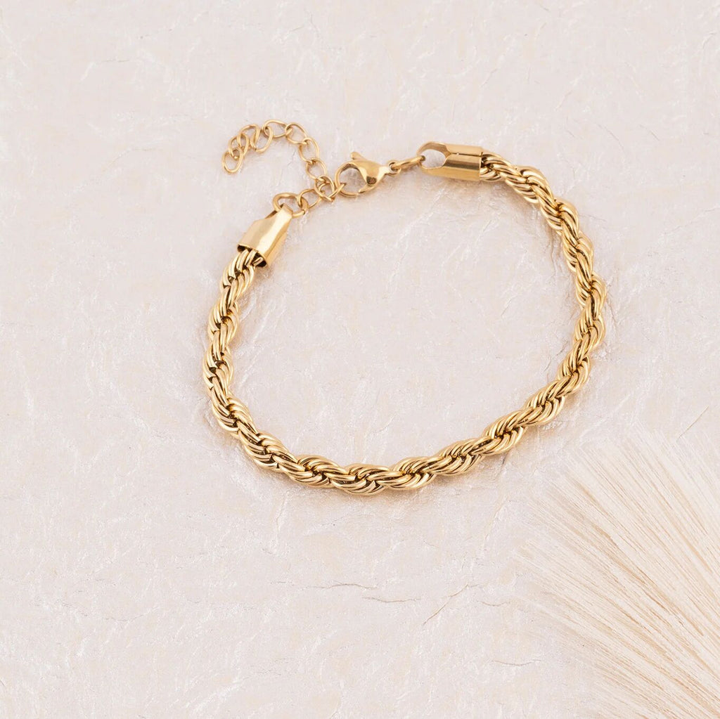 Wholesale jewelry 14K Gold Filled Plus™ Rope Chain Bracelet- Studio