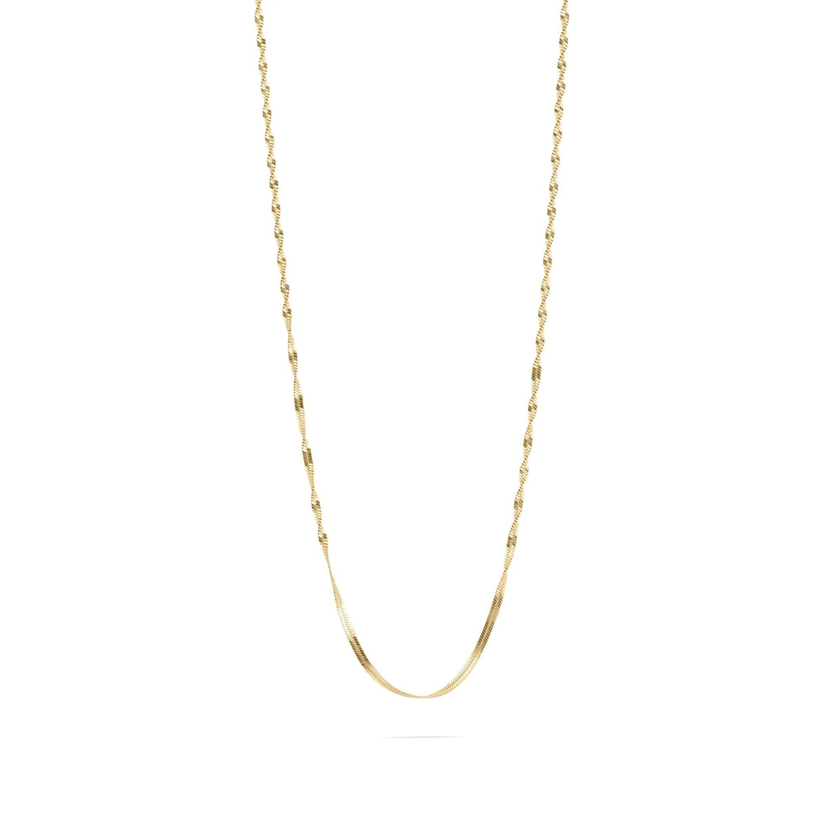 Wholesale jewelry 14K Gold Filled Plus™ Singapore Chain Necklace- Main