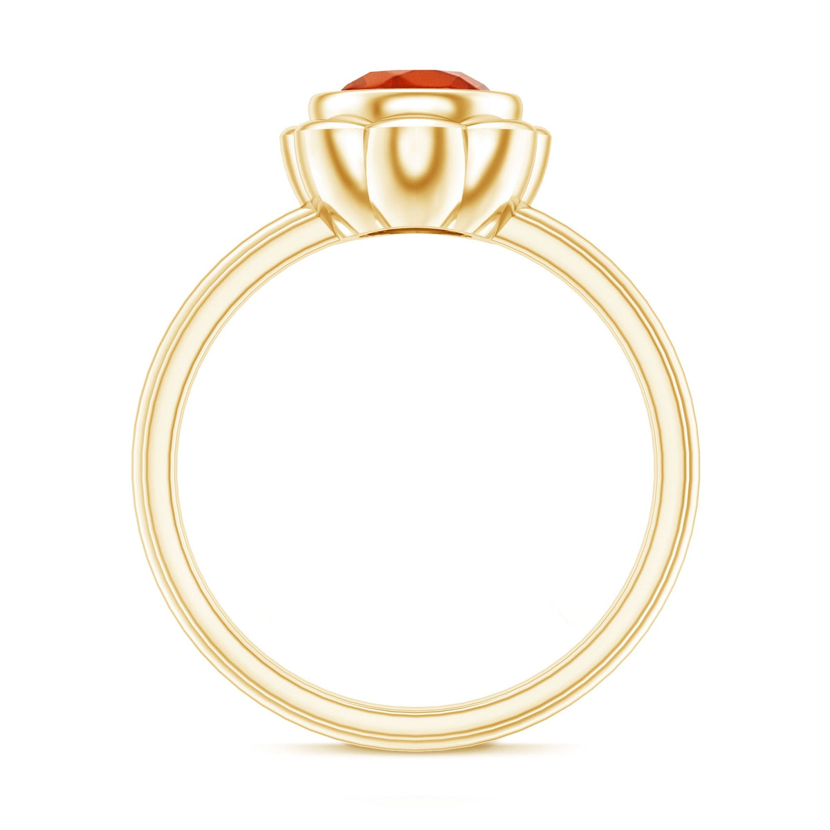 1.6 Carat Real Fire Opal Flower Engagement Ring