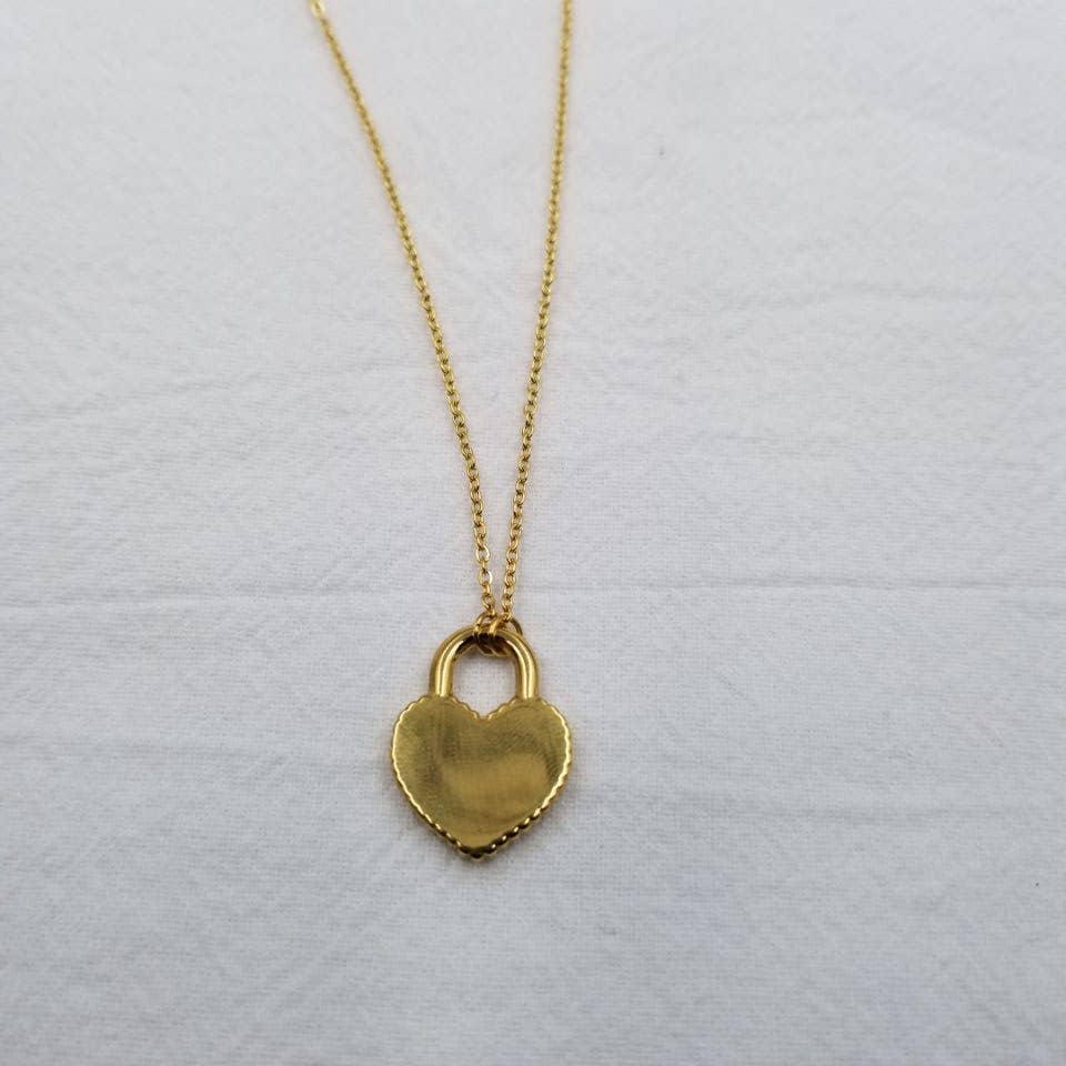 Honey Heart — Bee Pendant Necklace
