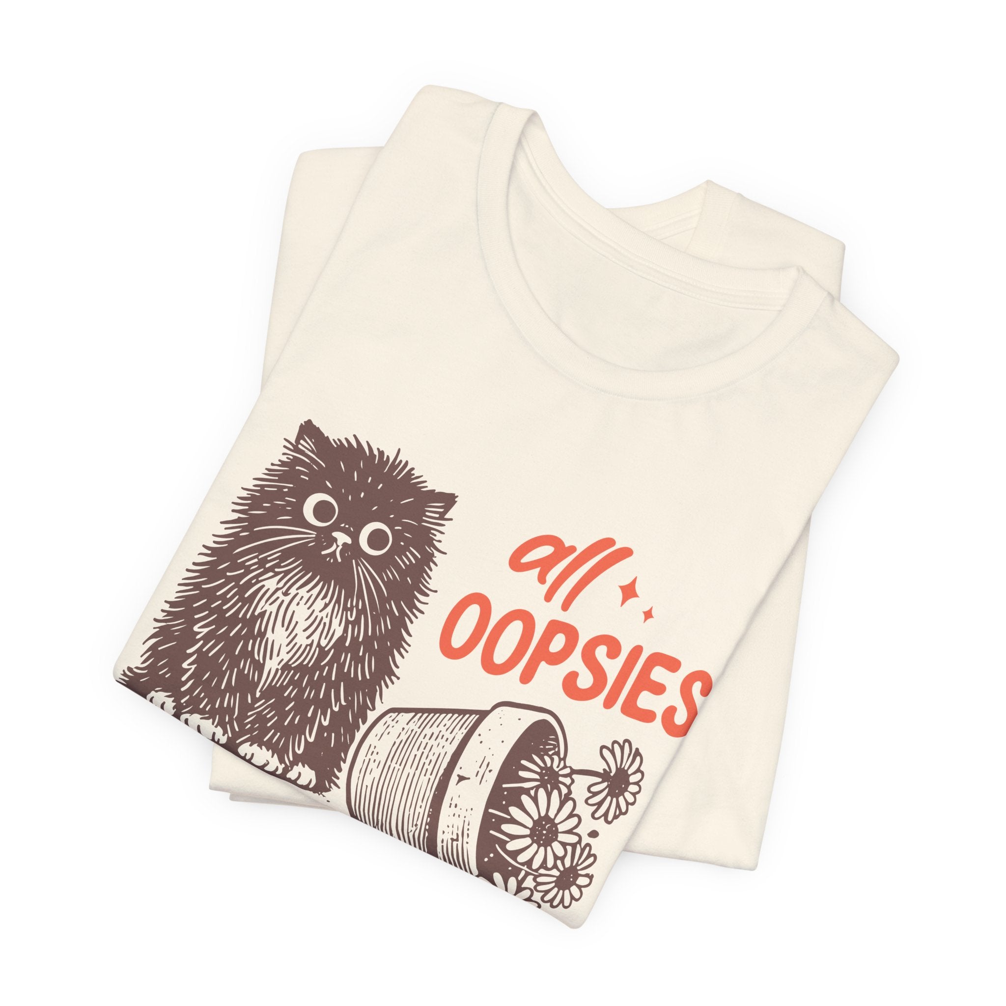Cute Cat T-Shirt – Playful Graphic Tee With Whimsical Design & Soft Breathable Fabric
