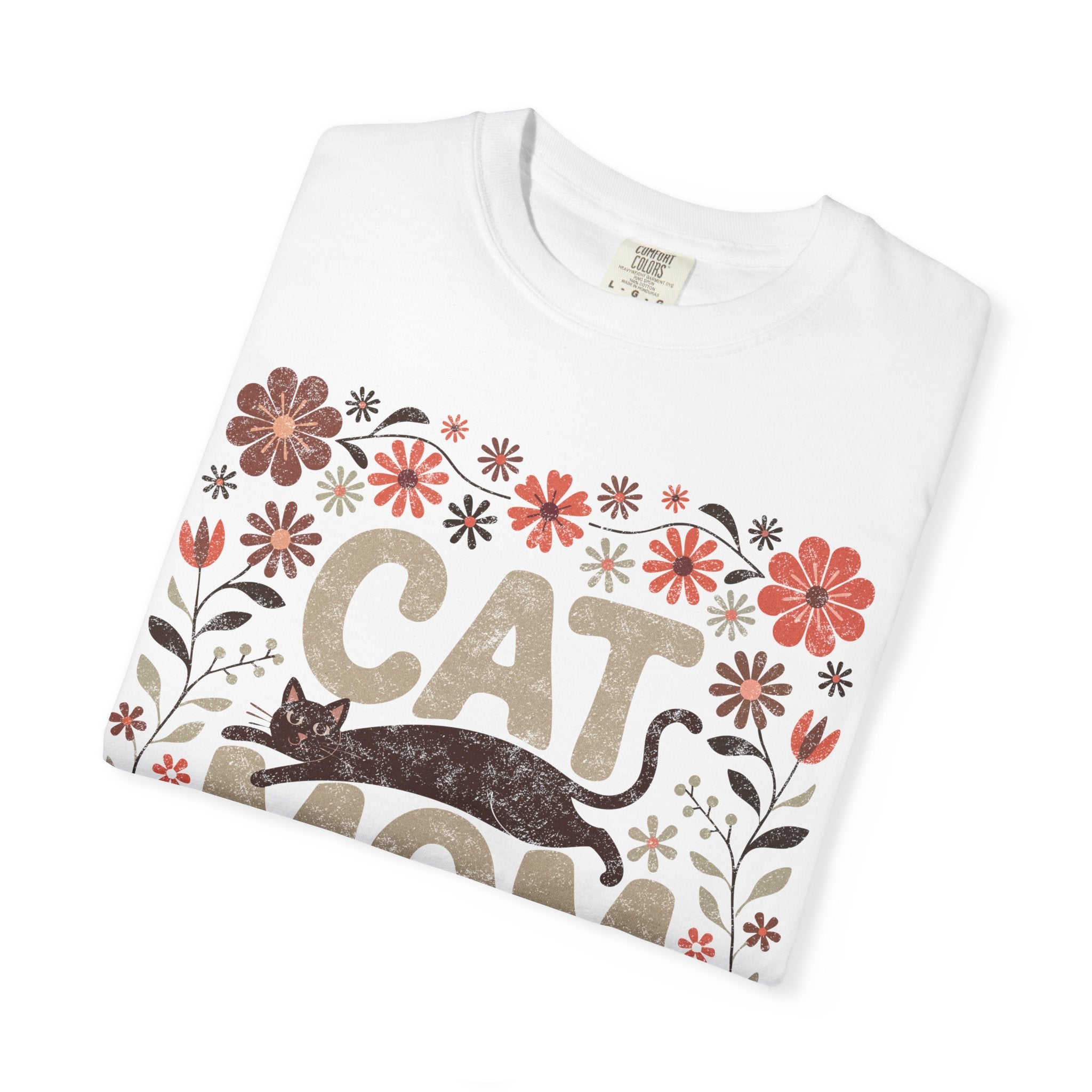Vintage Cat Mom Tee – Cozy Pet Apparel | Soft Cotton Casual Cat Top