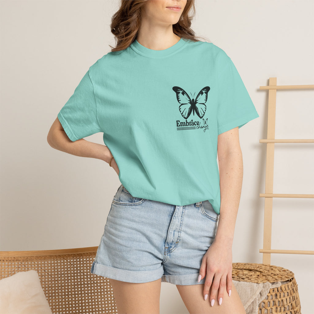 Butterfly Tee - Minimalist Inspirational Graphic Tee With Soft Cotton Fabric