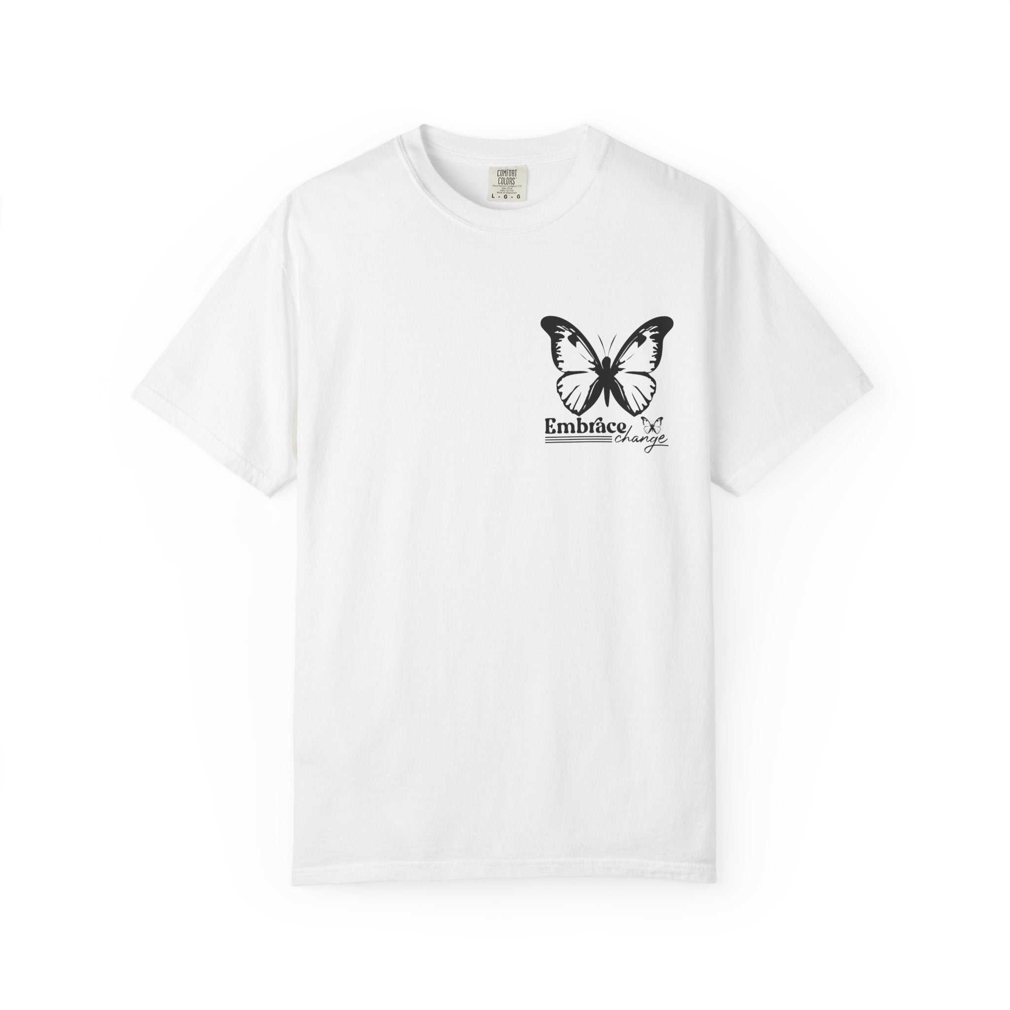 Butterfly Tee - Minimalist Inspirational Graphic Tee With Soft Cotton Fabric