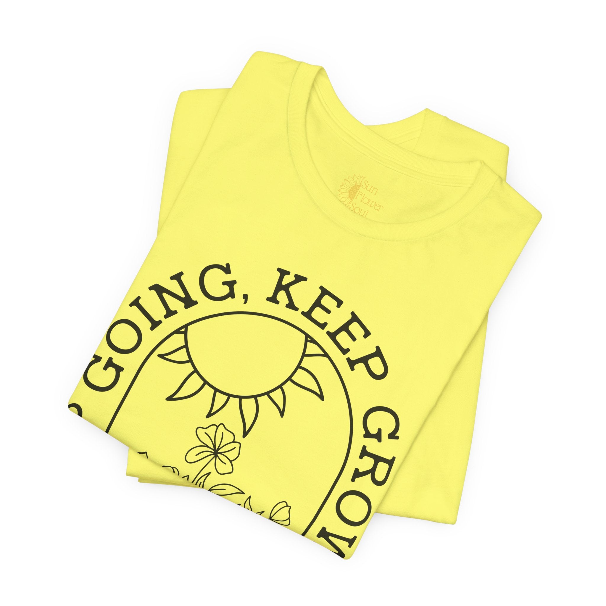 Positive Graphic Tee – Inspirational Floral Design Shirt With Uplifting Message