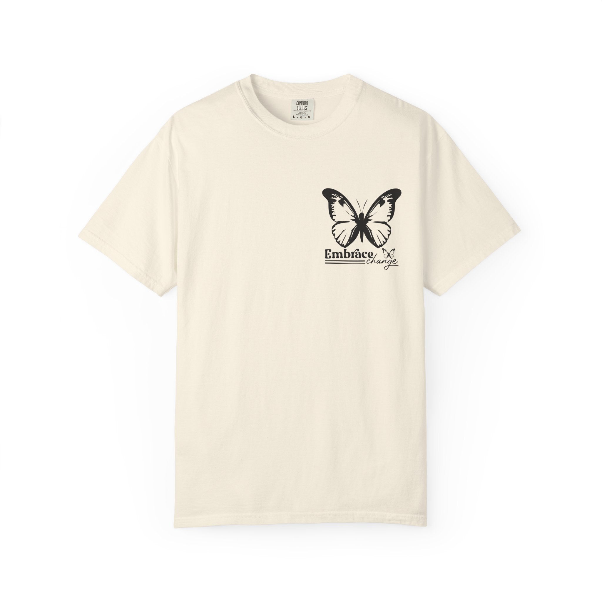 Inspirational Graphic T-Shirt – Minimalist Butterfly Tee | Boho Cat Shirt, Soft Cotton