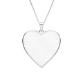 Heart Photo Pendant - Personalized Engraved Heart Charm with 18 Inch Chain