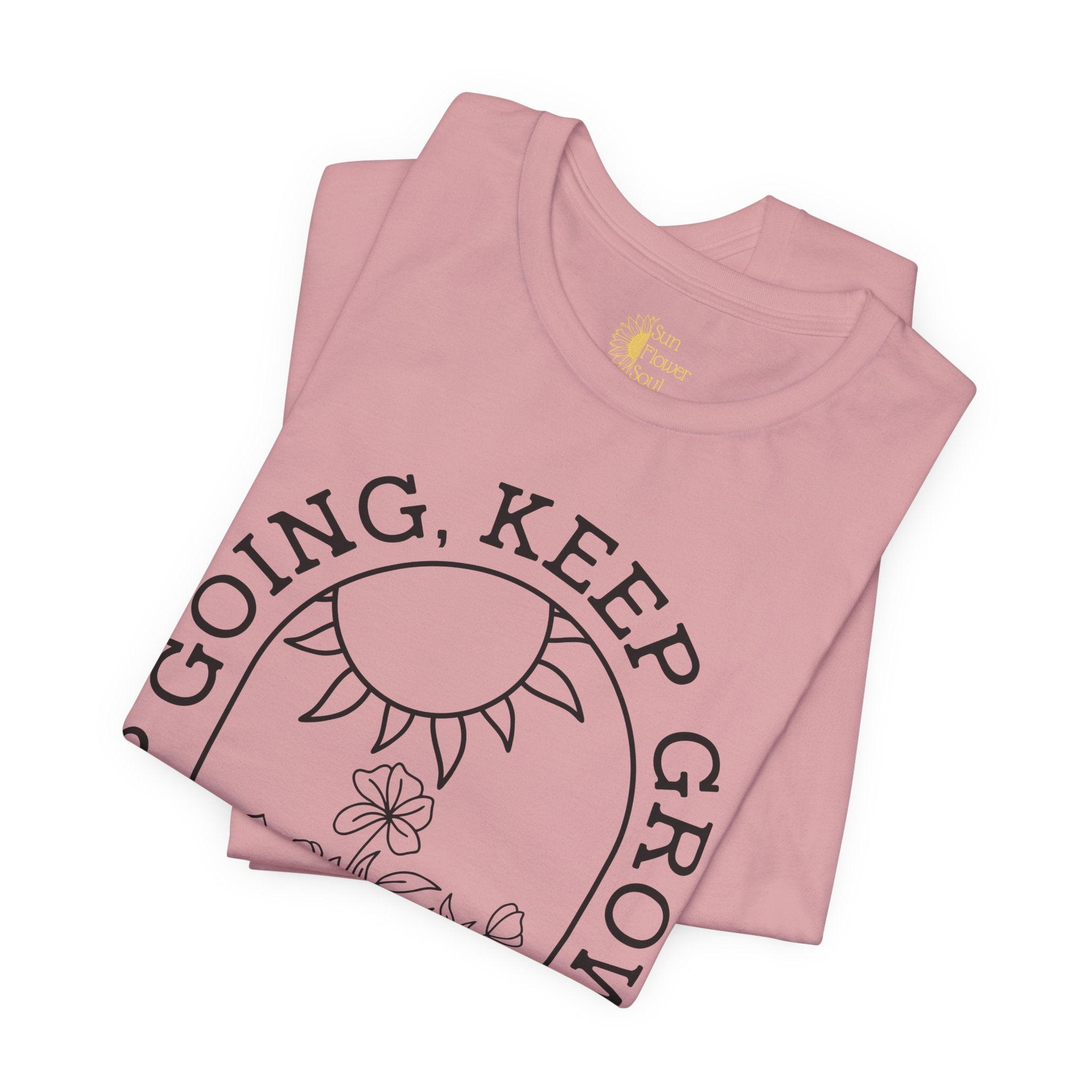 Positive Graphic Tee – Inspirational Floral Design Shirt With Uplifting Message