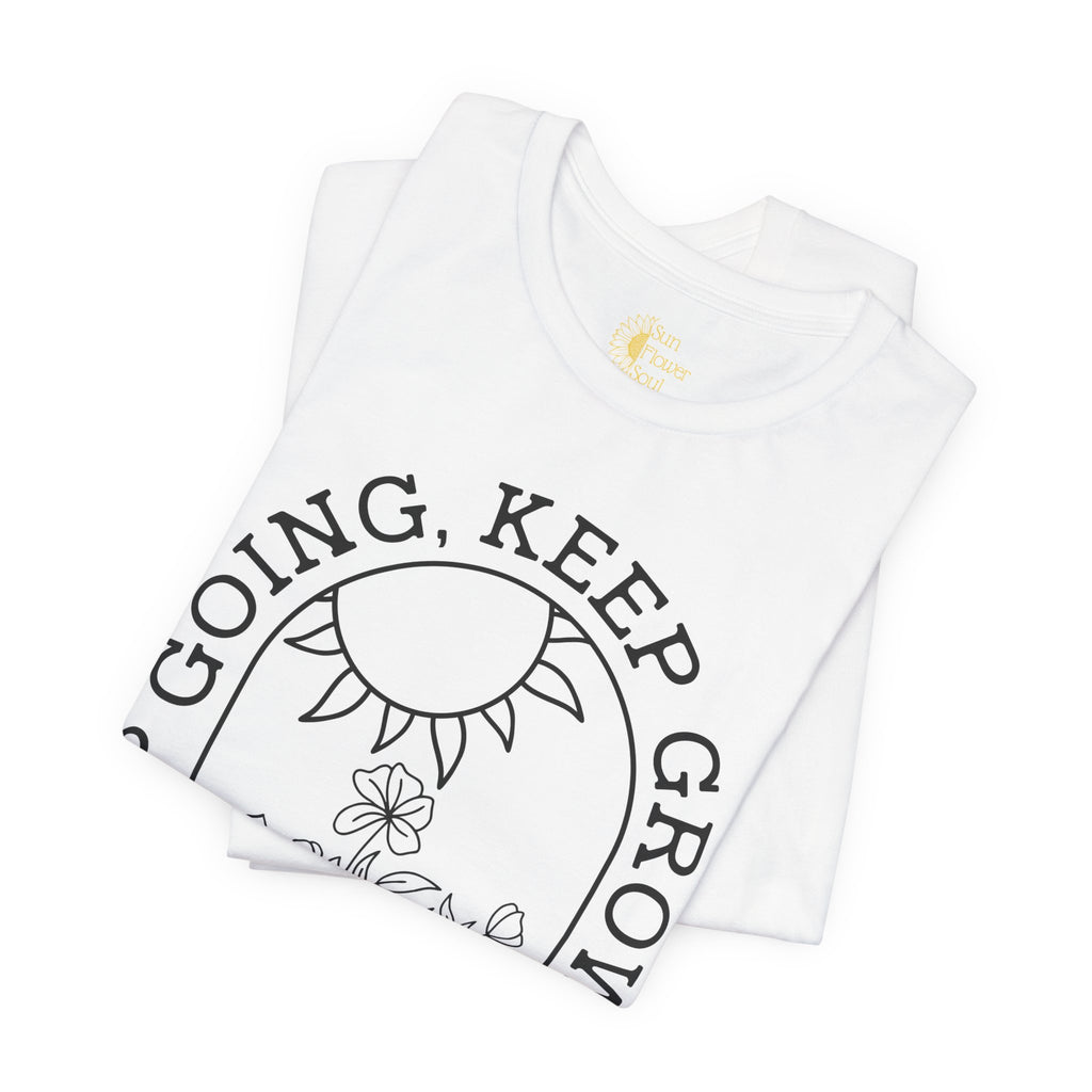 Positive Graphic Tee – Inspirational Floral Design Shirt With Uplifting Message