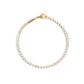 18K Gold Tennis Bracelet – Sparkling CZ Stone, Hypoallergenic & Scratch Resistant