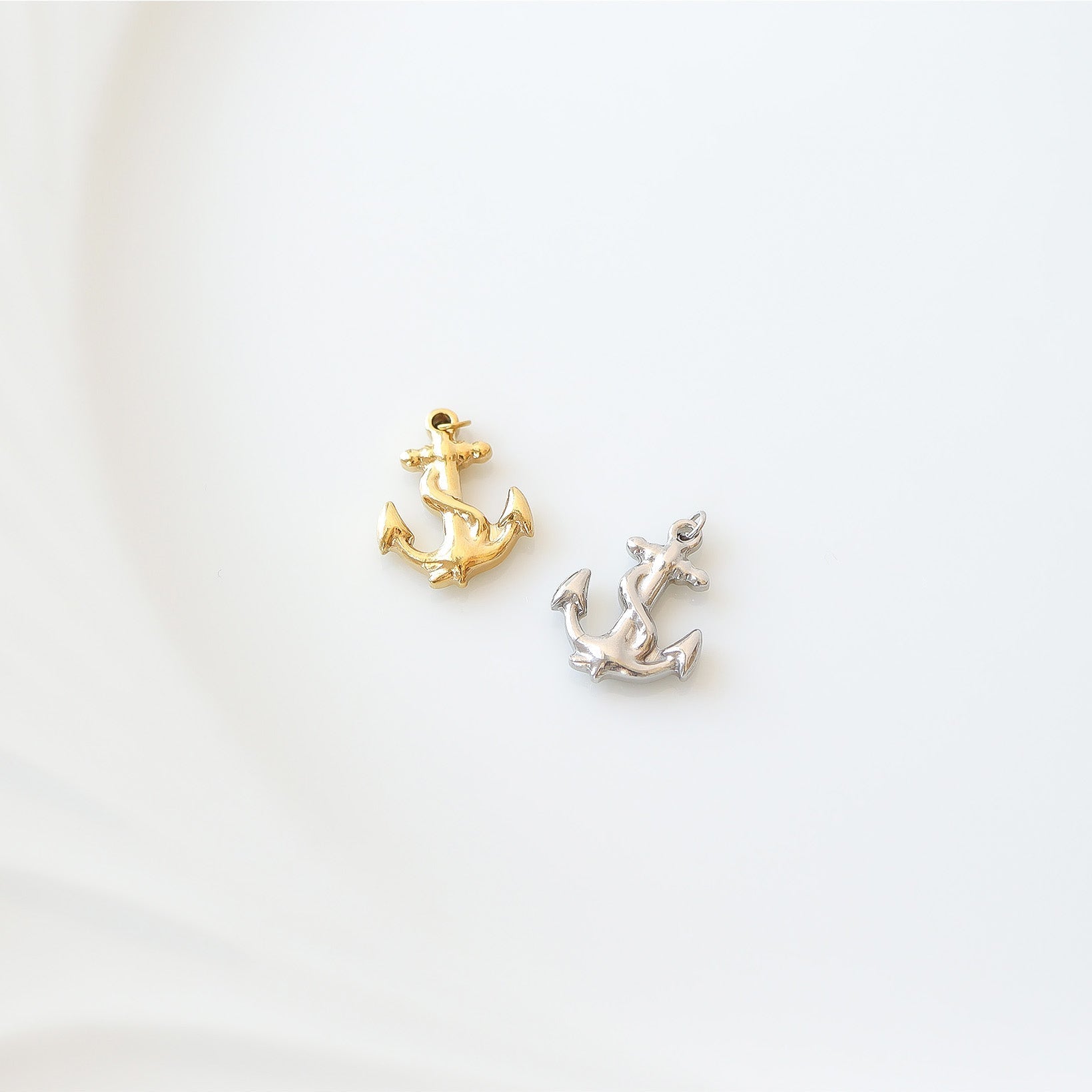 18K Gold Anchor Charm – Waterproof Stainless Steel Nautical Jewelry Pendant - charm | Sunflower Soul Boutique